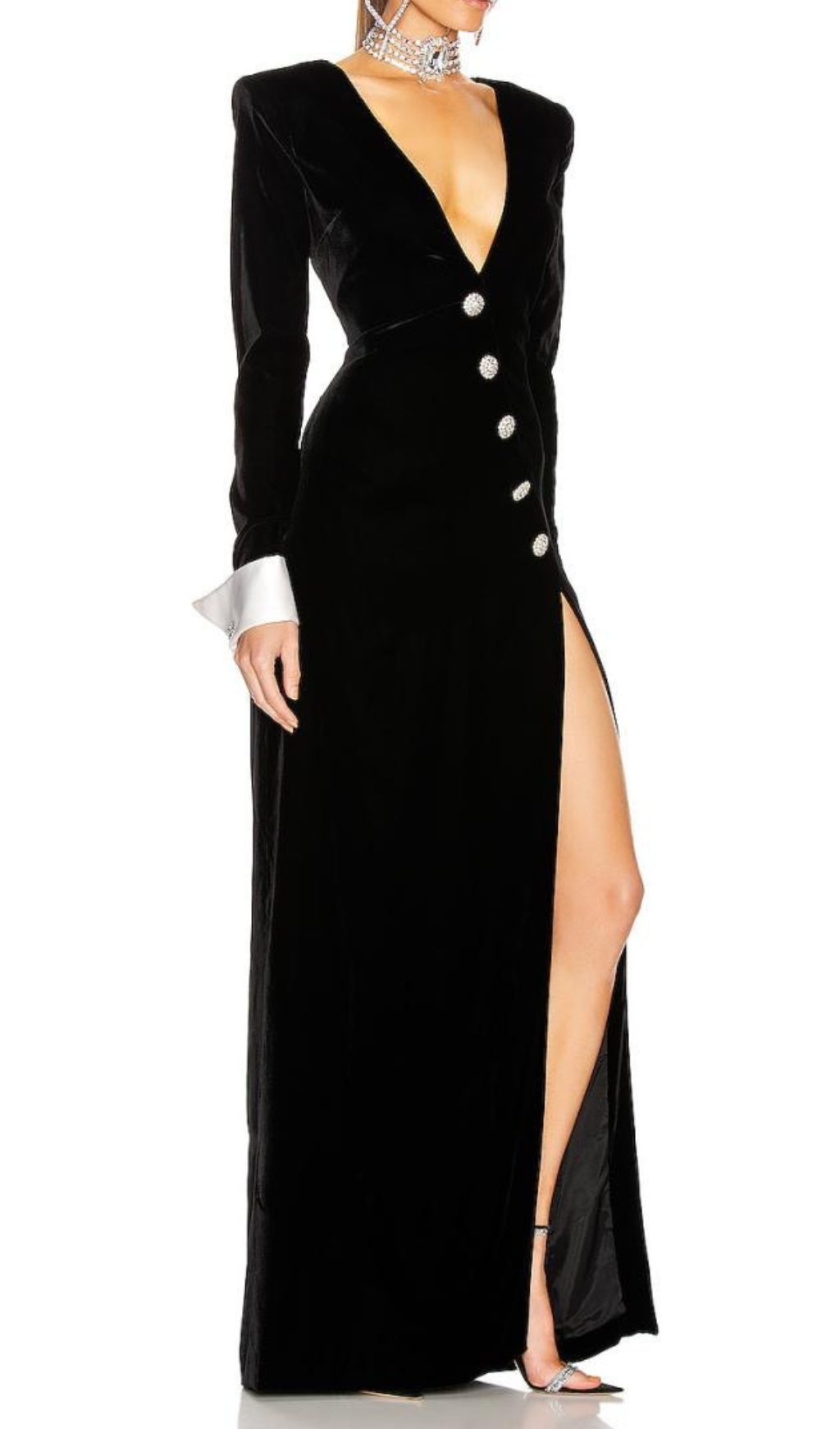 TRENDING BLACK V-NECK MAXI DRESS AESTHETIC - OWNCI TRENDING BLACK V-NECK MAXI DRESS AESTHETIC - OWNCI