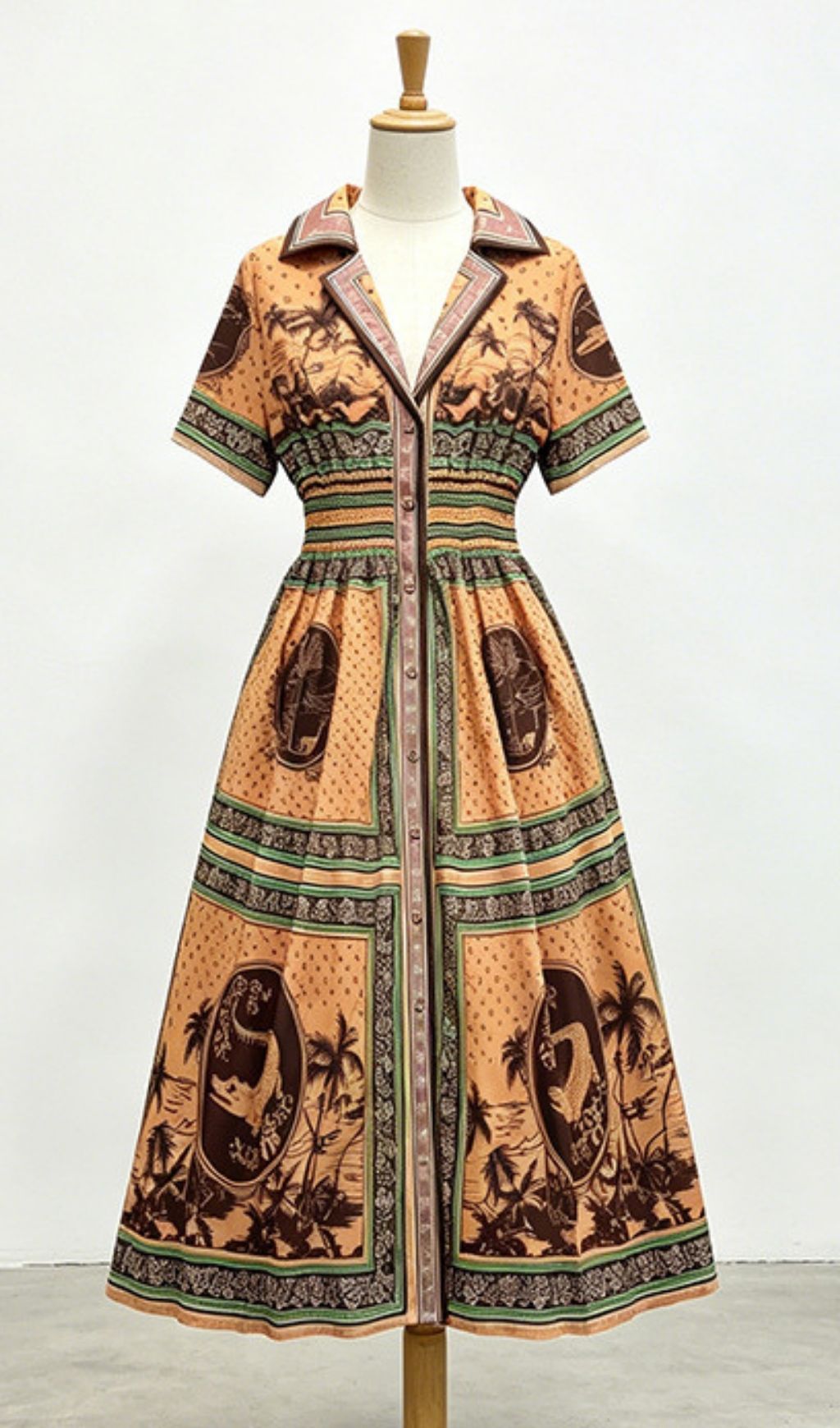 0ced4ea3175d395eedb6e28747bc4cb7.jpg Fashionslee Women Kloe Printed Midi Dress