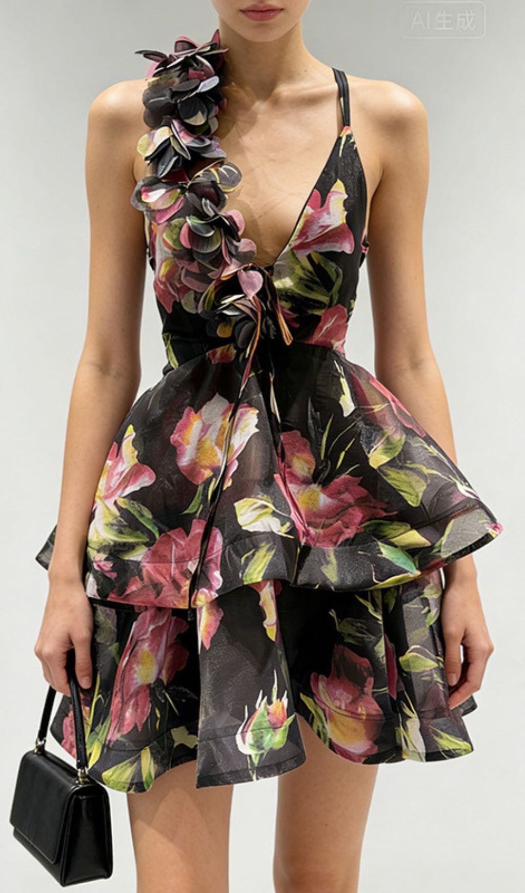 Fashionslee Women Jadey Floral Printed Mini Dress