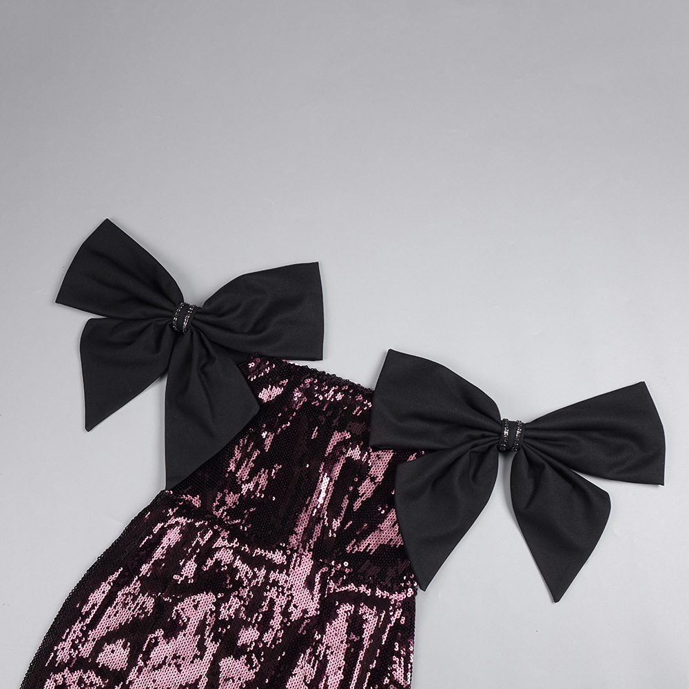 0d76fb74c76c87f5cc609c42a5677152.jpg Fashionslee Women Jurek Sequin Bow Maxi Dress