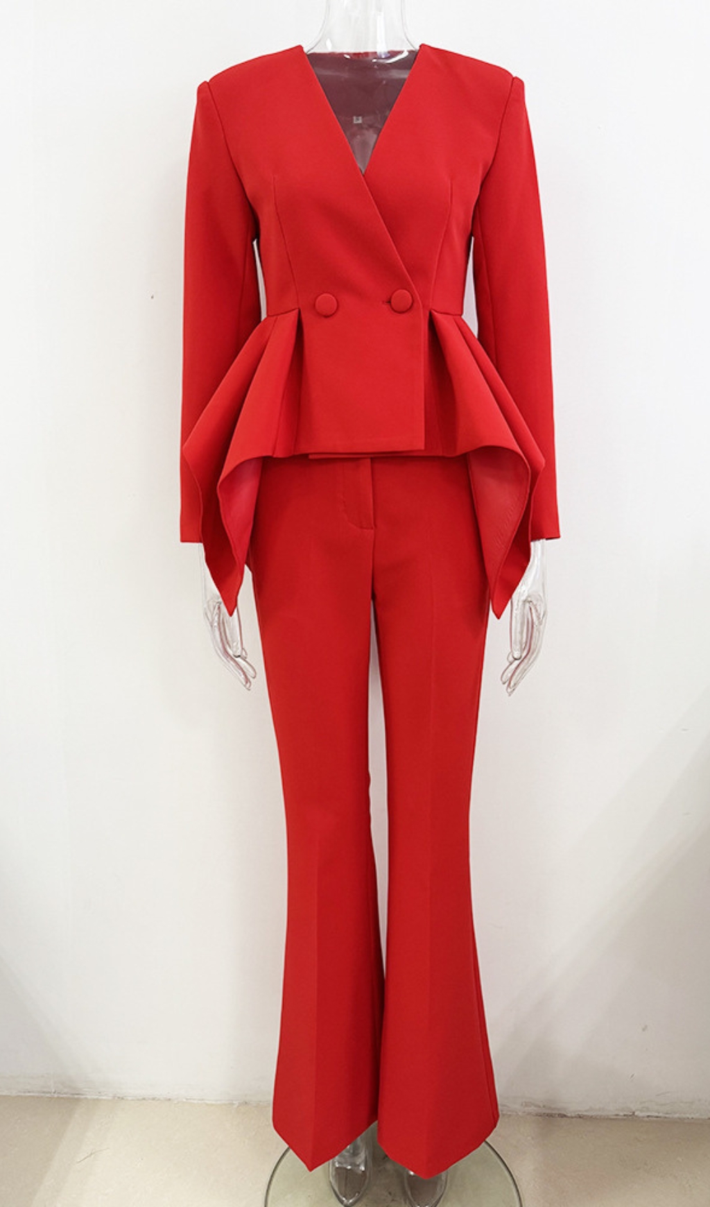 0db6d37e5043d1ec6c4c54c54131cb36.jpg Fashionslee Women Dagna Red Jacket & Pants Set