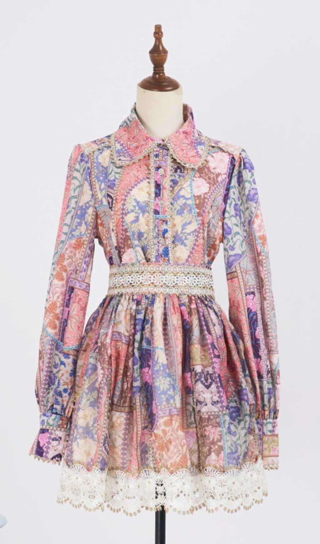 0ddf3061906175ab6076cfbde51b060a.jpg Fashionslee Women Gladys Printed Long Sleeve Shirt & Skirt Set