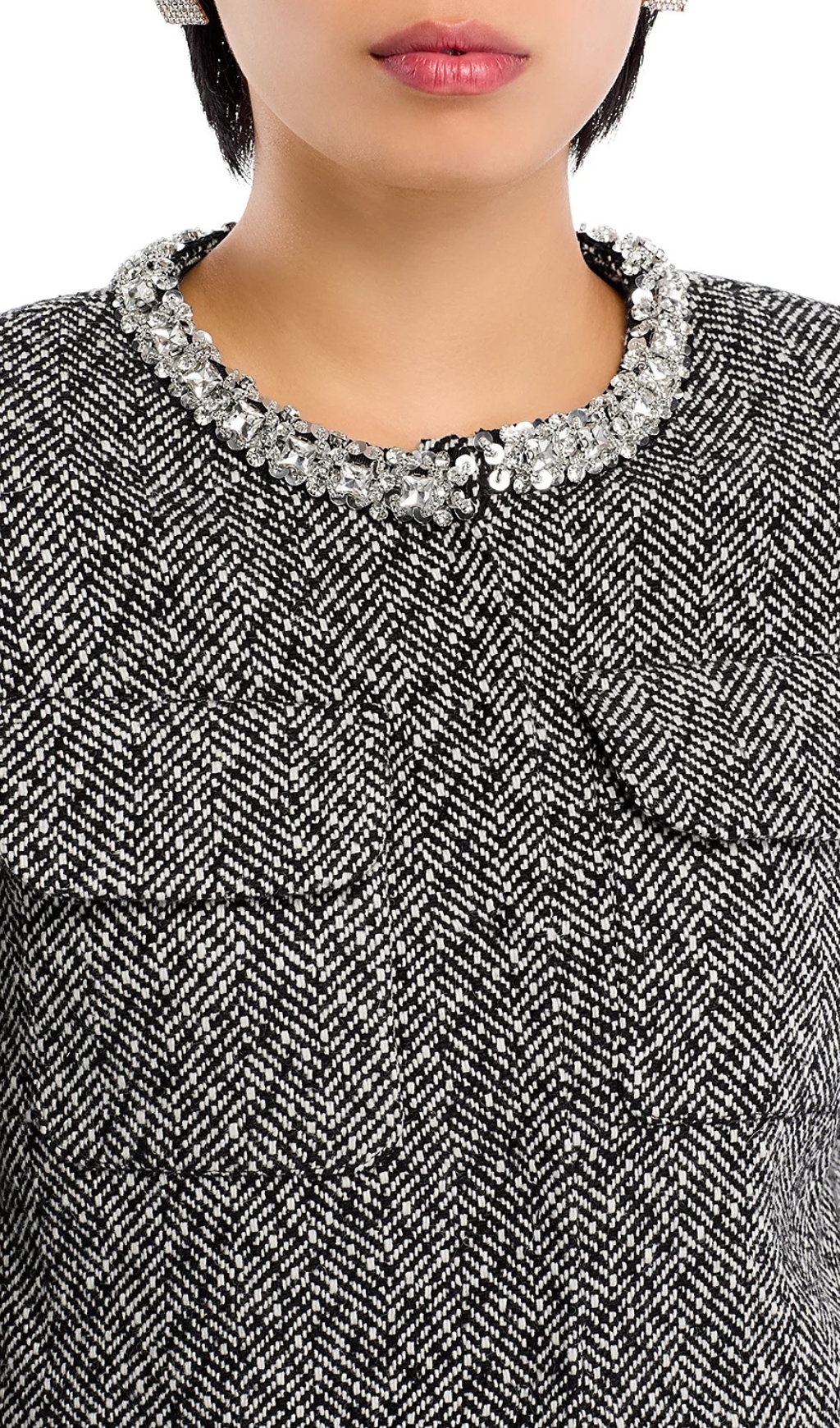 Fashionslee Women Embellished Jacket