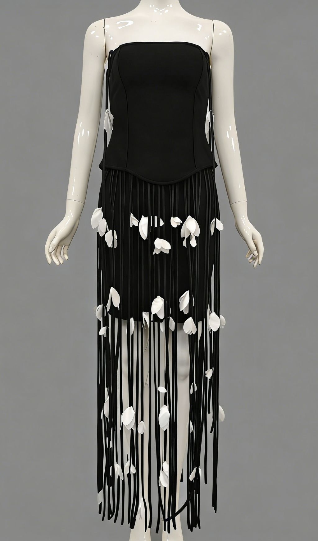 0e01ecd5ddcfa1a068457946afd13519.jpg Fashionslee Women Karlee Strapless Tassel Bandage Maxi Dress