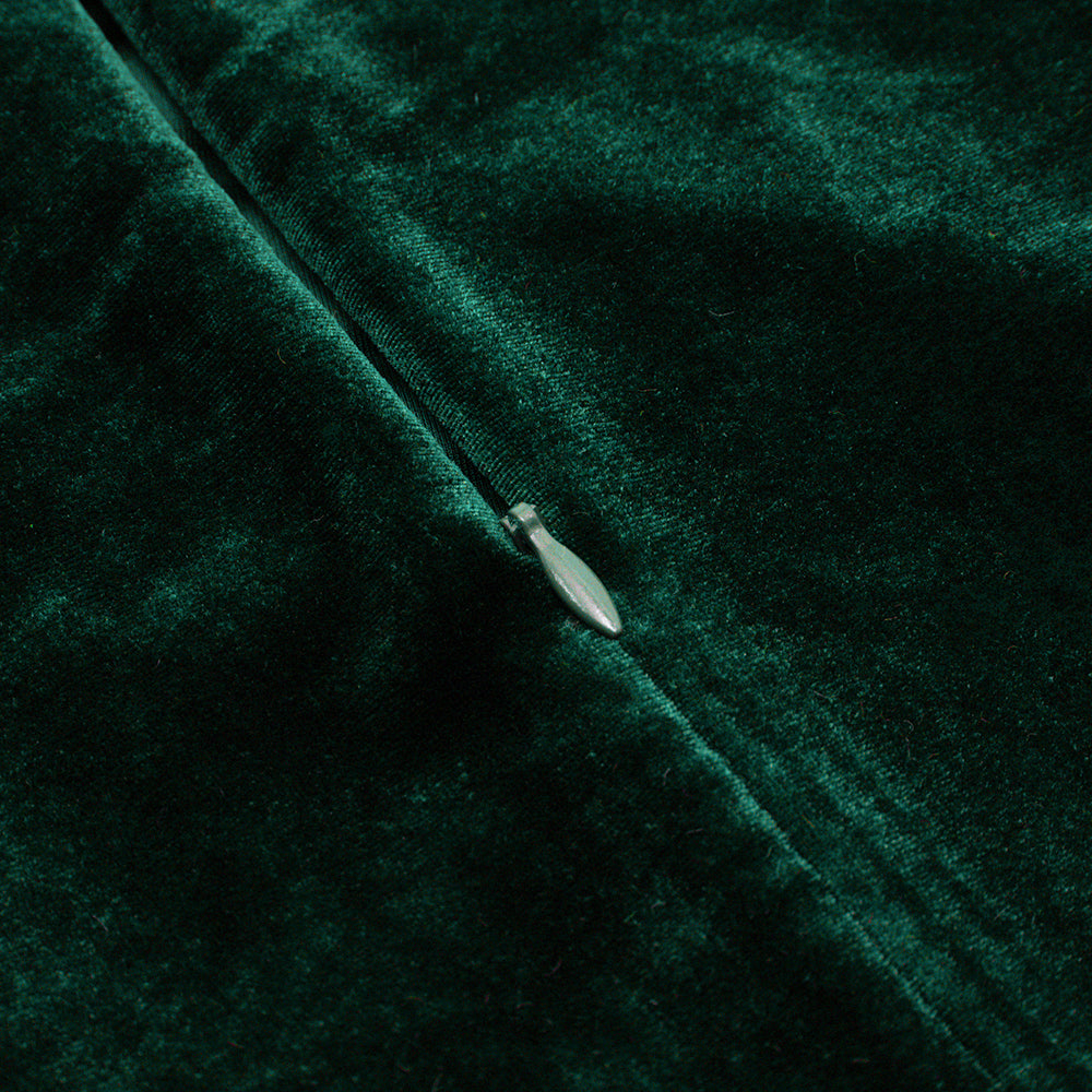TRENDING GREEN FLOUNCE DRESS WITH SPLIT - OWNCI TRENDING GREEN FLOUNCE DRESS WITH SPLIT - OWNCI