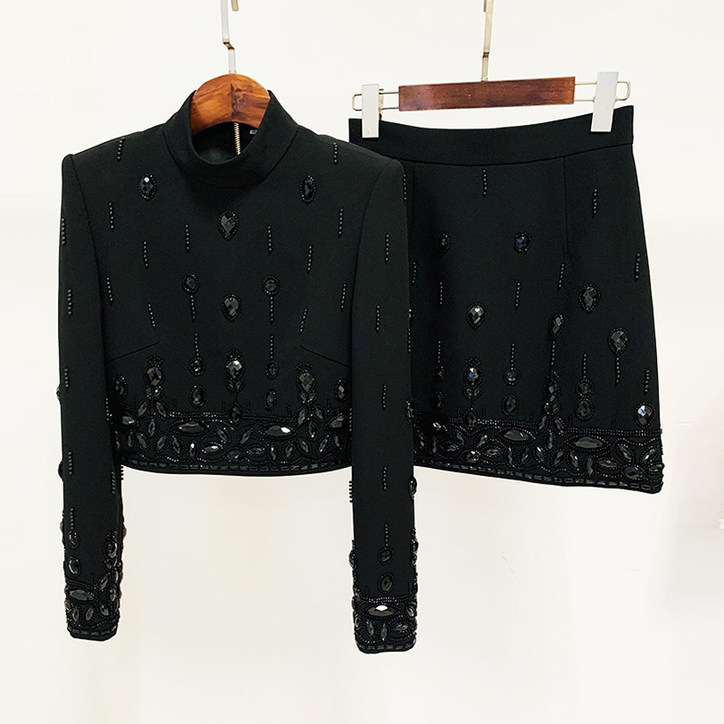 0e37872a4deb83684af33a24cfe42576.jpg Fashionslee Women Cordis Crystal Long Sleeve Two-Piece Set