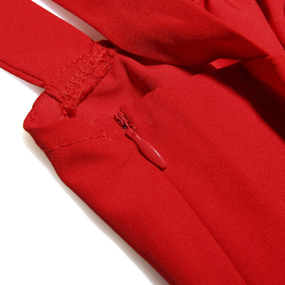 0e8d3a29f90f78d211ab5859ae388cd4.jpeg Fashionslee Women Red Rose Bustier Sundress