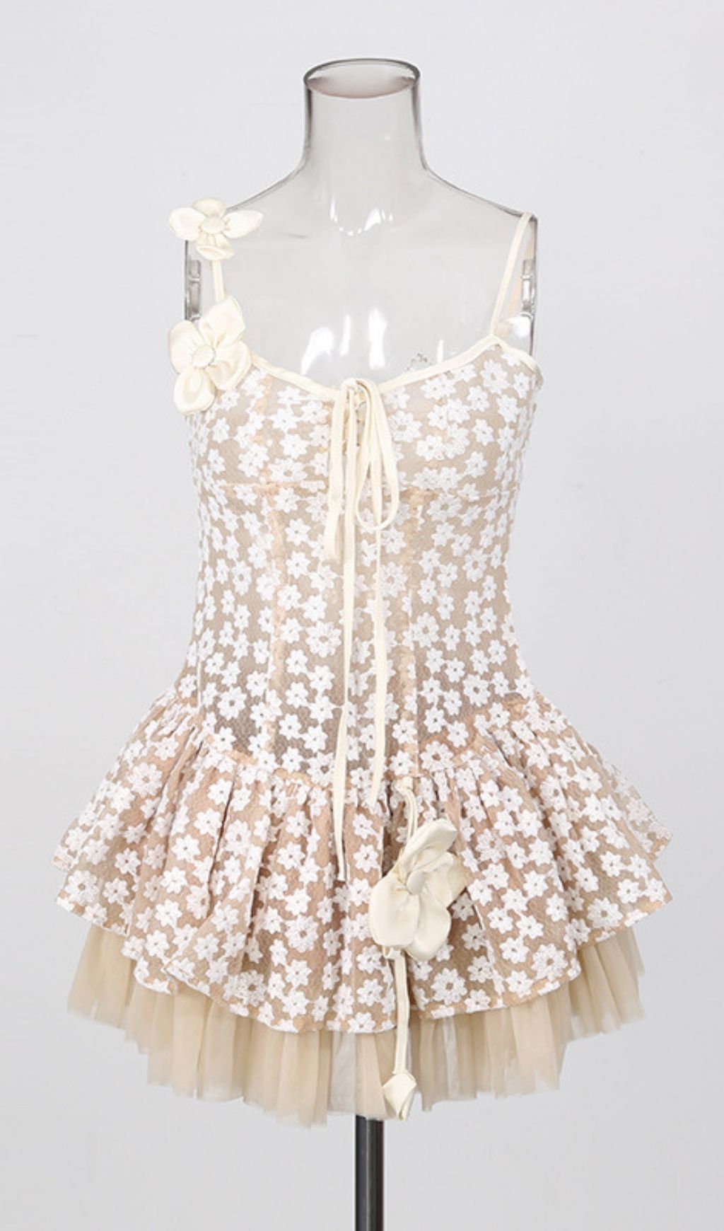 0ea43849ed3bfd00a45ccdf0fadd8df9.jpg Fashionslee Women Kerstin Floral Mesh Mini Dress