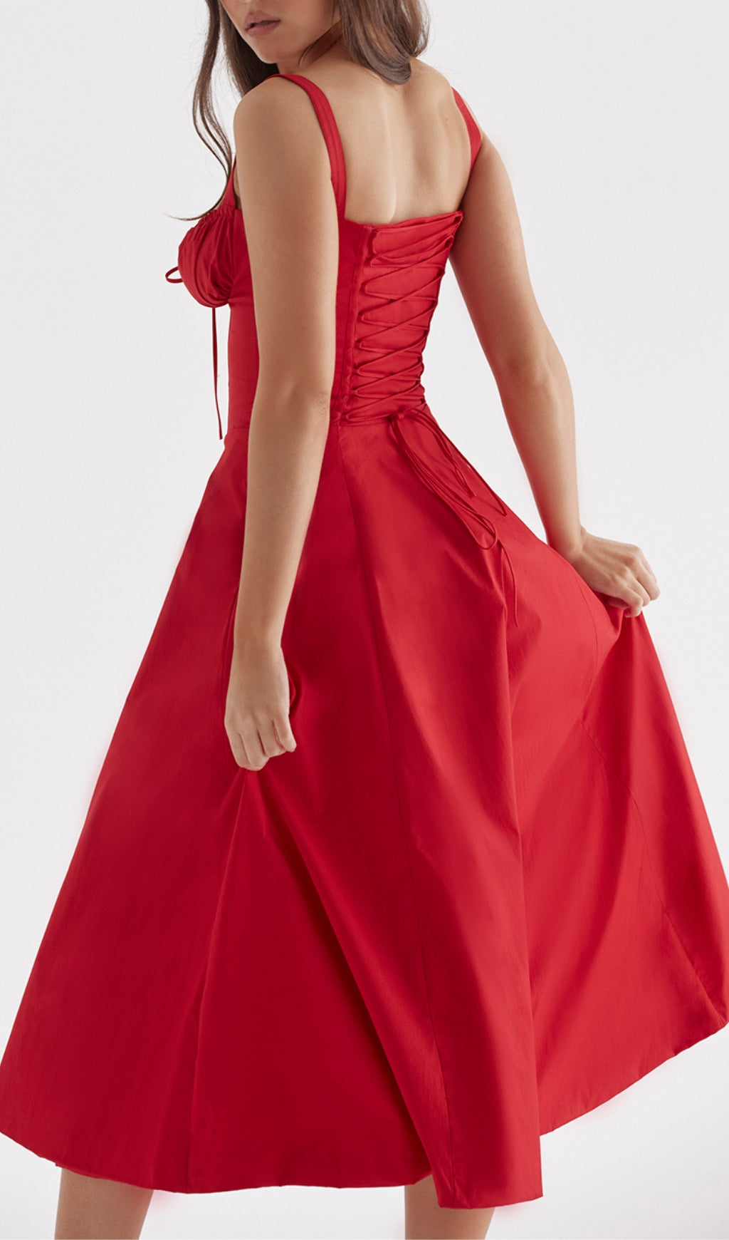 0ead4225298bb4ec7e4139c8d5b06e63.jpeg Fashionslee Women Red Rose Bustier Sundress