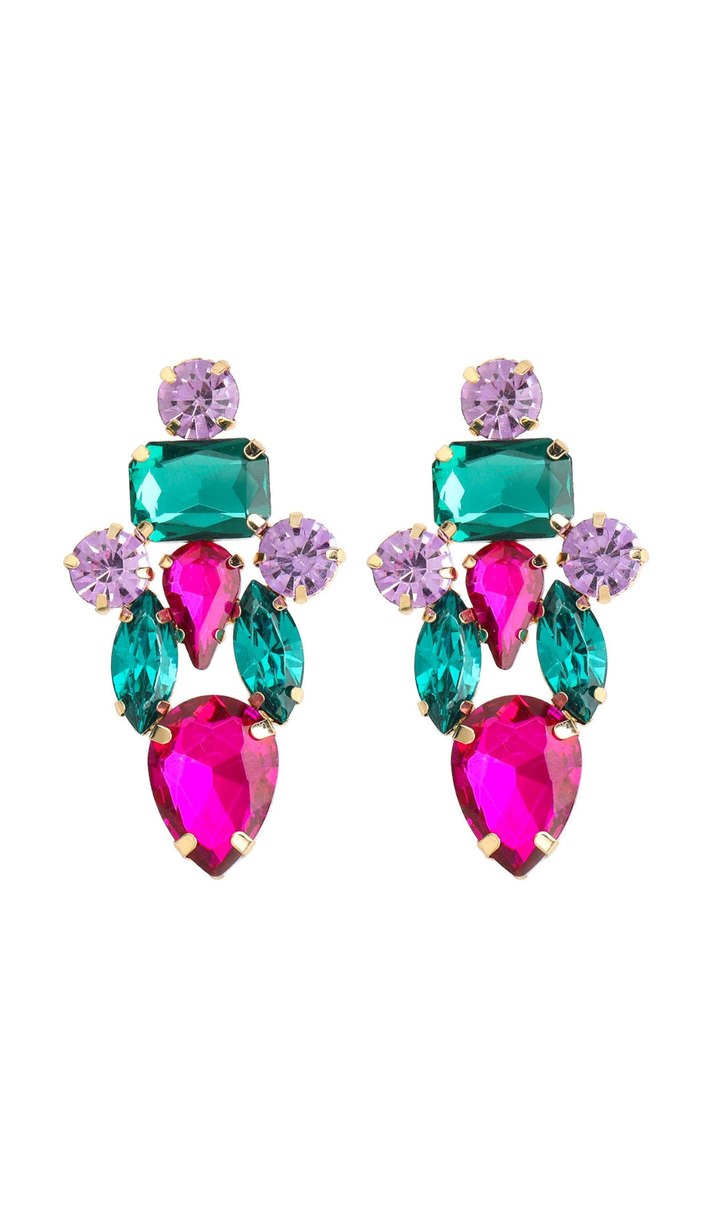 Fashionslee Women Drop Crystal Earrings