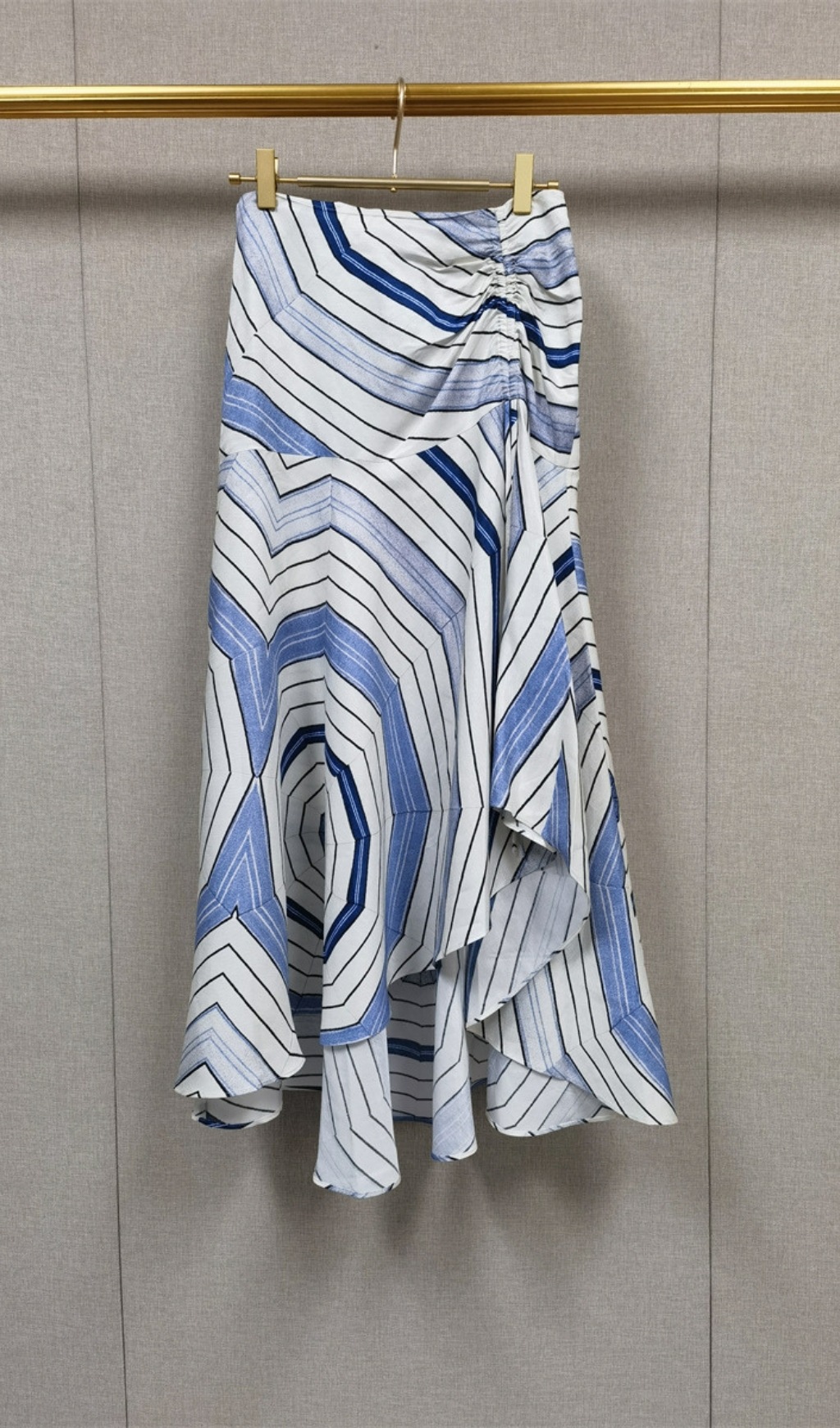 Fashionslee Women Spiral Motif Maxi Skirt