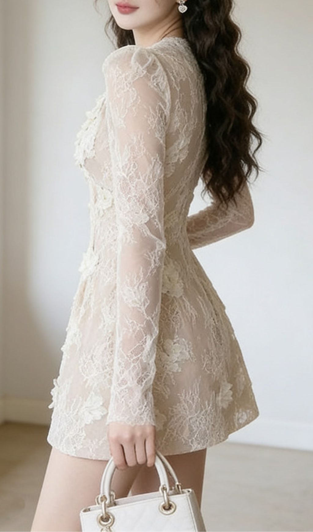 0f3713aad91f493d7b51cdde89111b4e.jpg Fashionslee Women Kanae Lace Long Sleeve Mini Dress