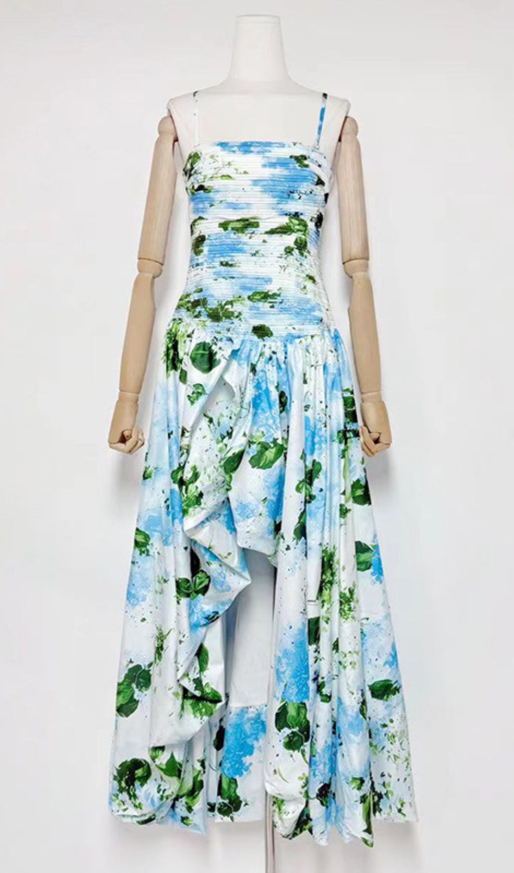 AESTHETIC STRAPLESS PRINTED MAXI DRESS - OWNCI AESTHETIC STRAPLESS PRINTED MAXI DRESS - OWNCI