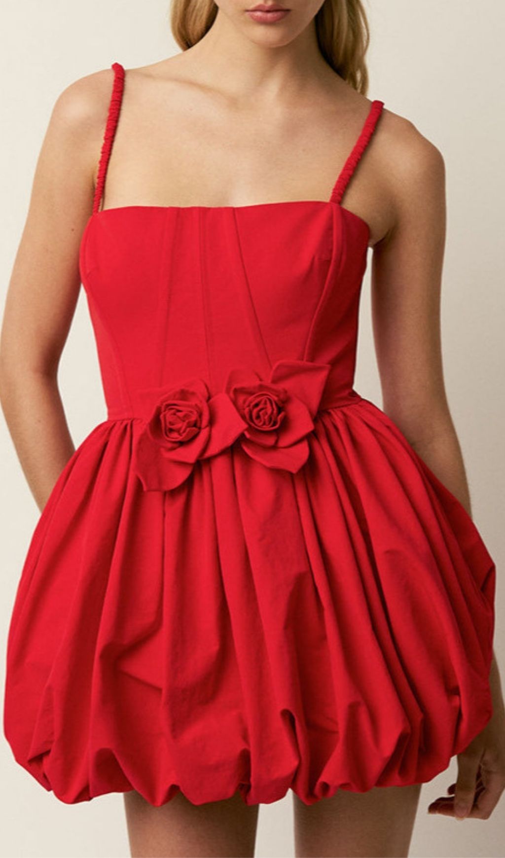 0f92517a3aeb065c6bf233c23d27fa8f.jpg Fashionslee Women Keana Red Strappy Flower Mini Dress