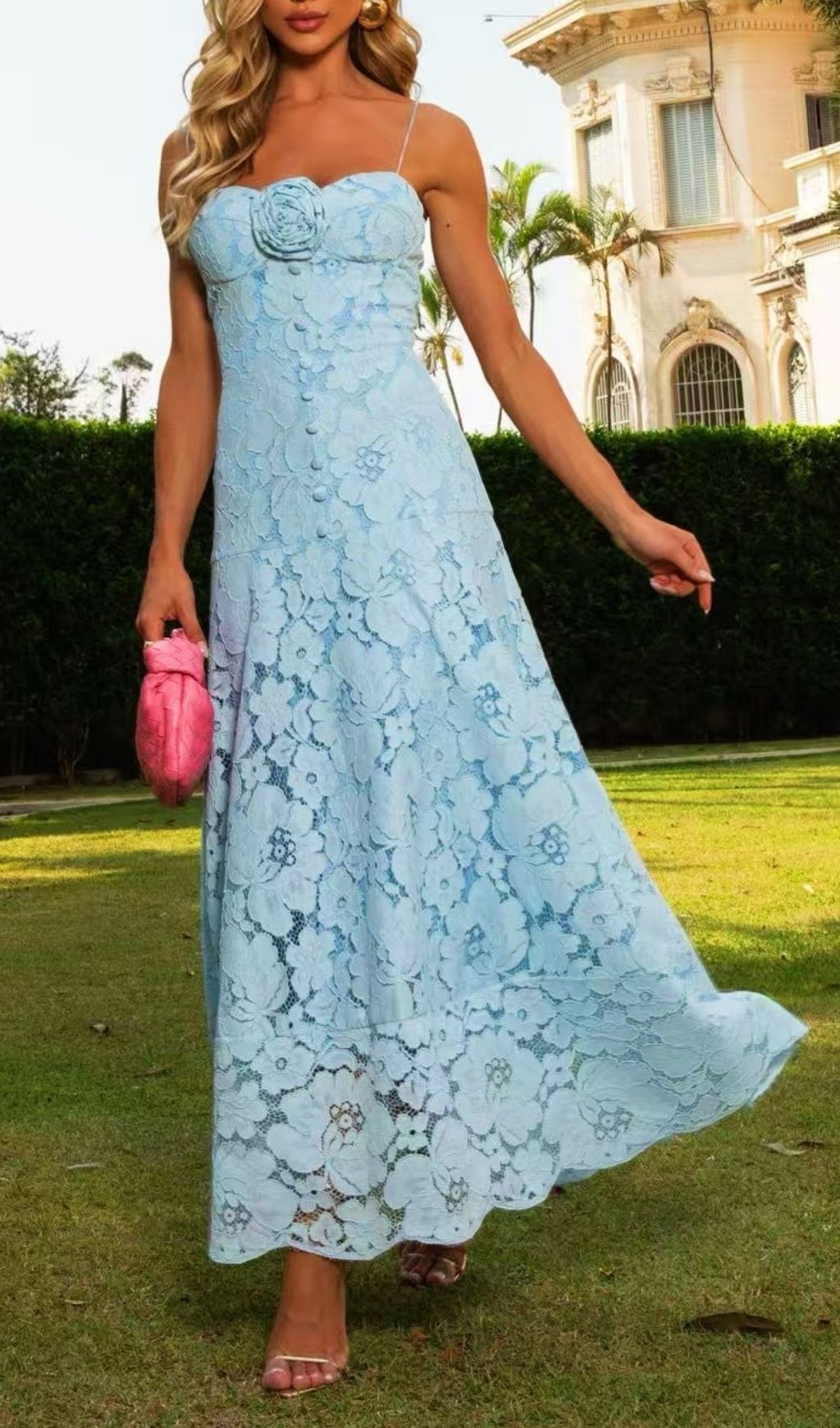 0fa4c1377c5dadc78dcb214074752172.jpg Fashionslee Women Dhanya Spaghetti Flower Midi Dress