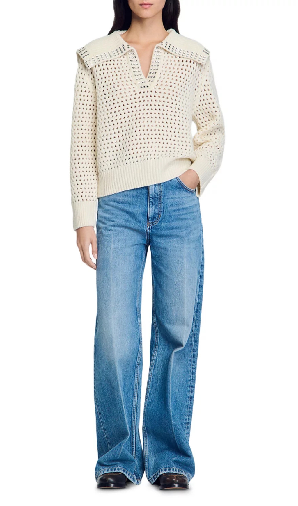 0ff26e79674268cd435cdf277e40b59b.jpg Fashionslee Women Ursule Open Knit Sweater