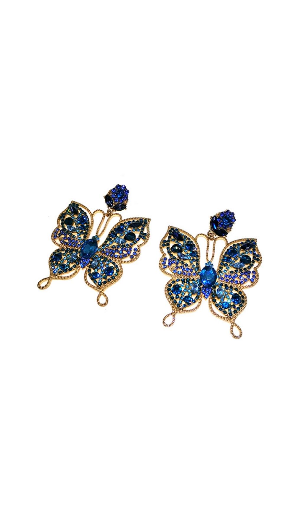 10547caab49f8205a9ceba2e1a89c138.jpeg Fashionslee Women Augustin Colorful Diamond Butterfly Earrings