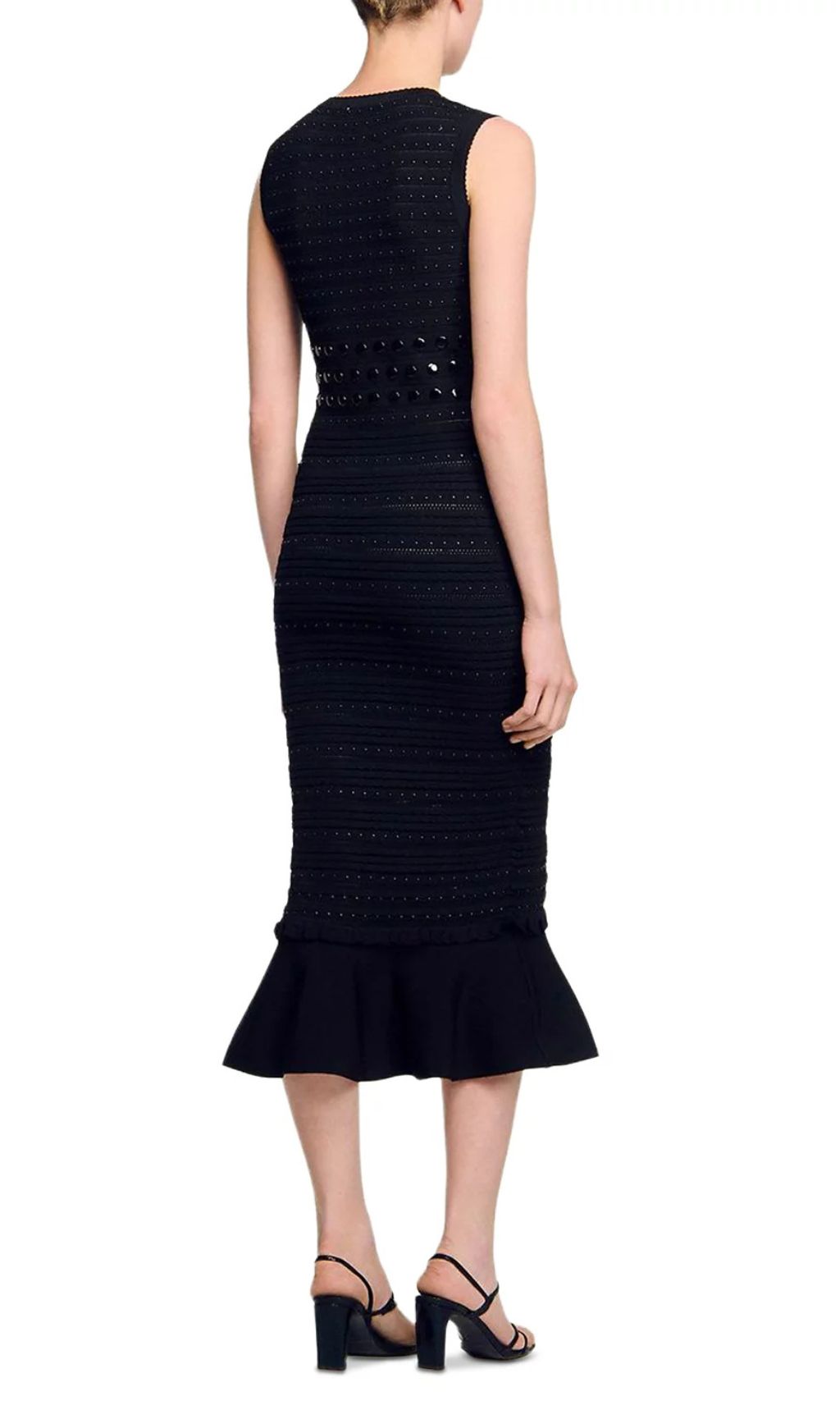 10645c3b9b89cfc1c2dcc05b0926f462.jpg Fashionslee Women Studded Knit Midi Dress