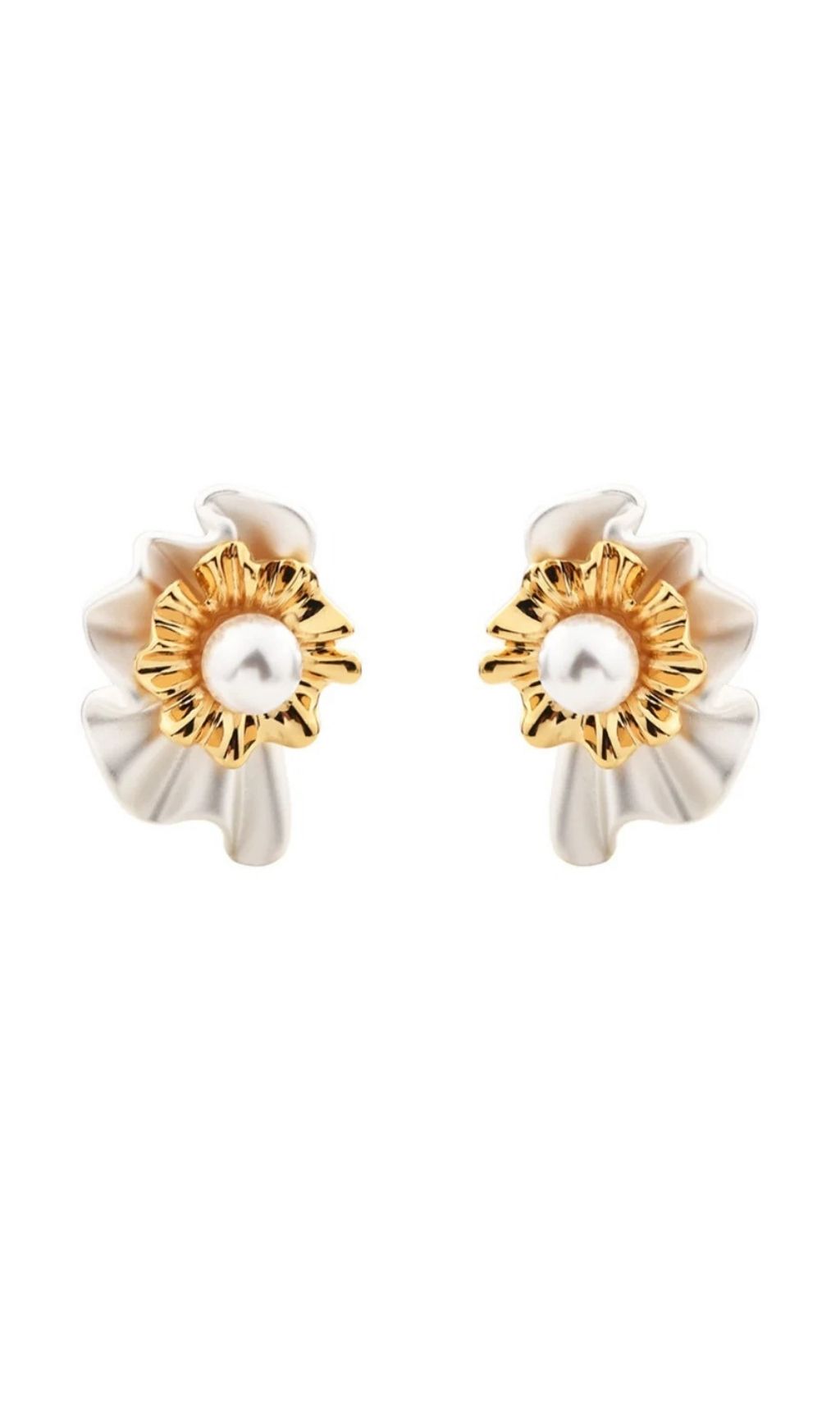 Fashionslee Women Quvryn Pearl Flower Earrings