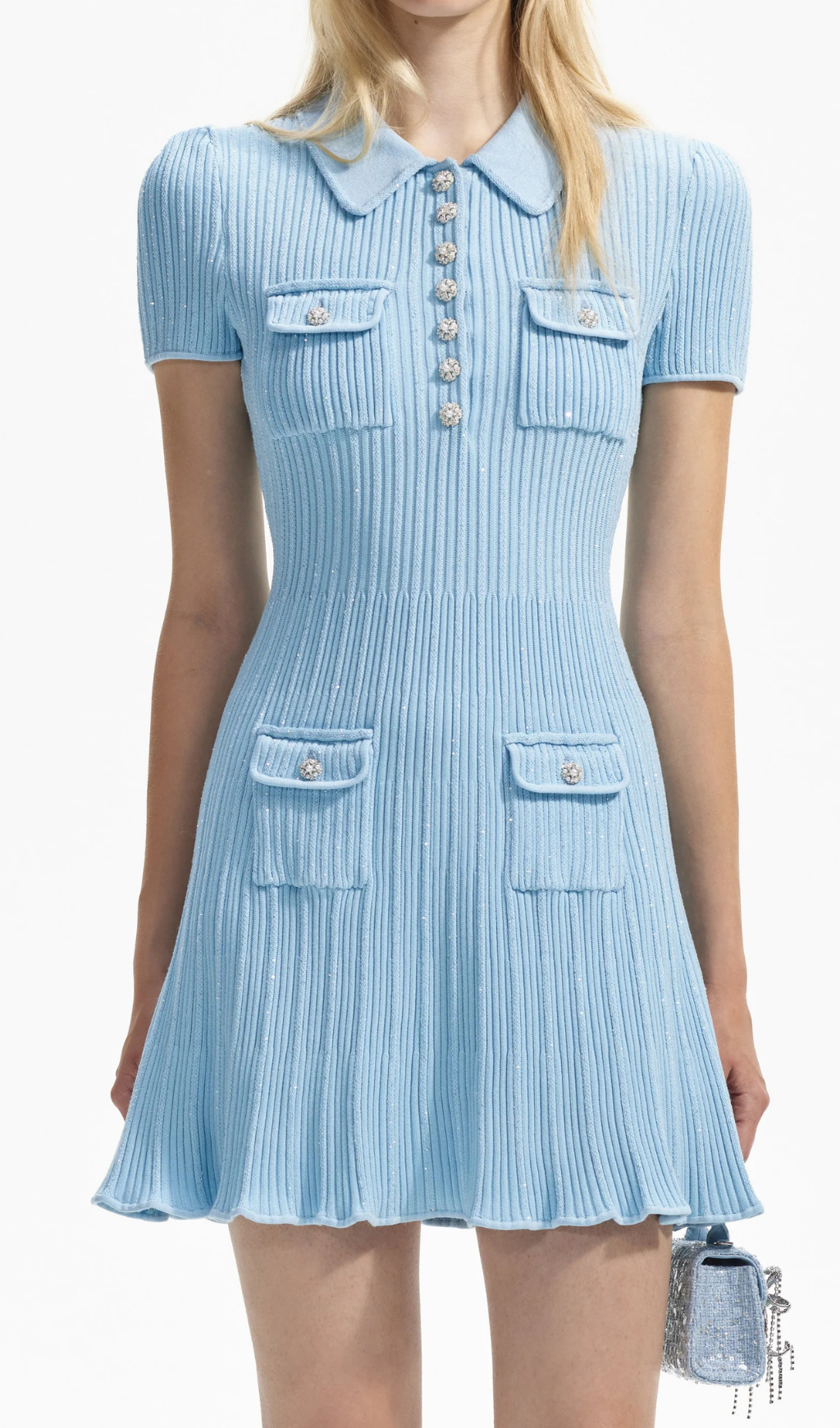 10a54db8f1113d6ff86da9493a6b1a6e.png Fashionslee Women Arsène Blue Knit Mini Dress