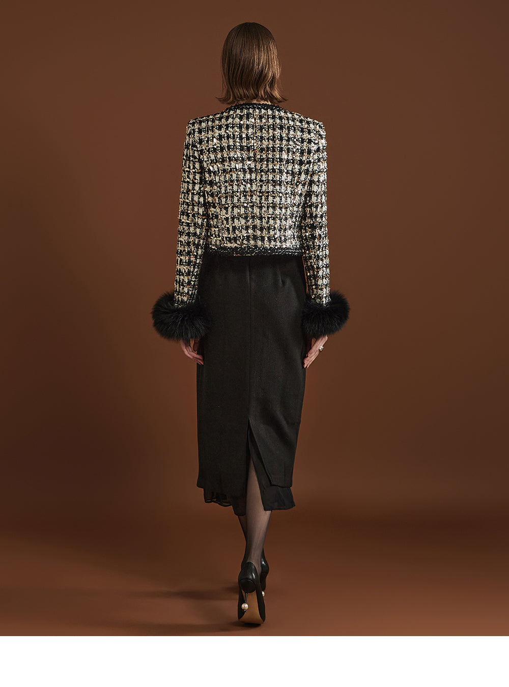 1145427e2e3fc4d3ecee06c37ca51435.jpeg Fashionslee Women Asja Spangle Tweed Jacket