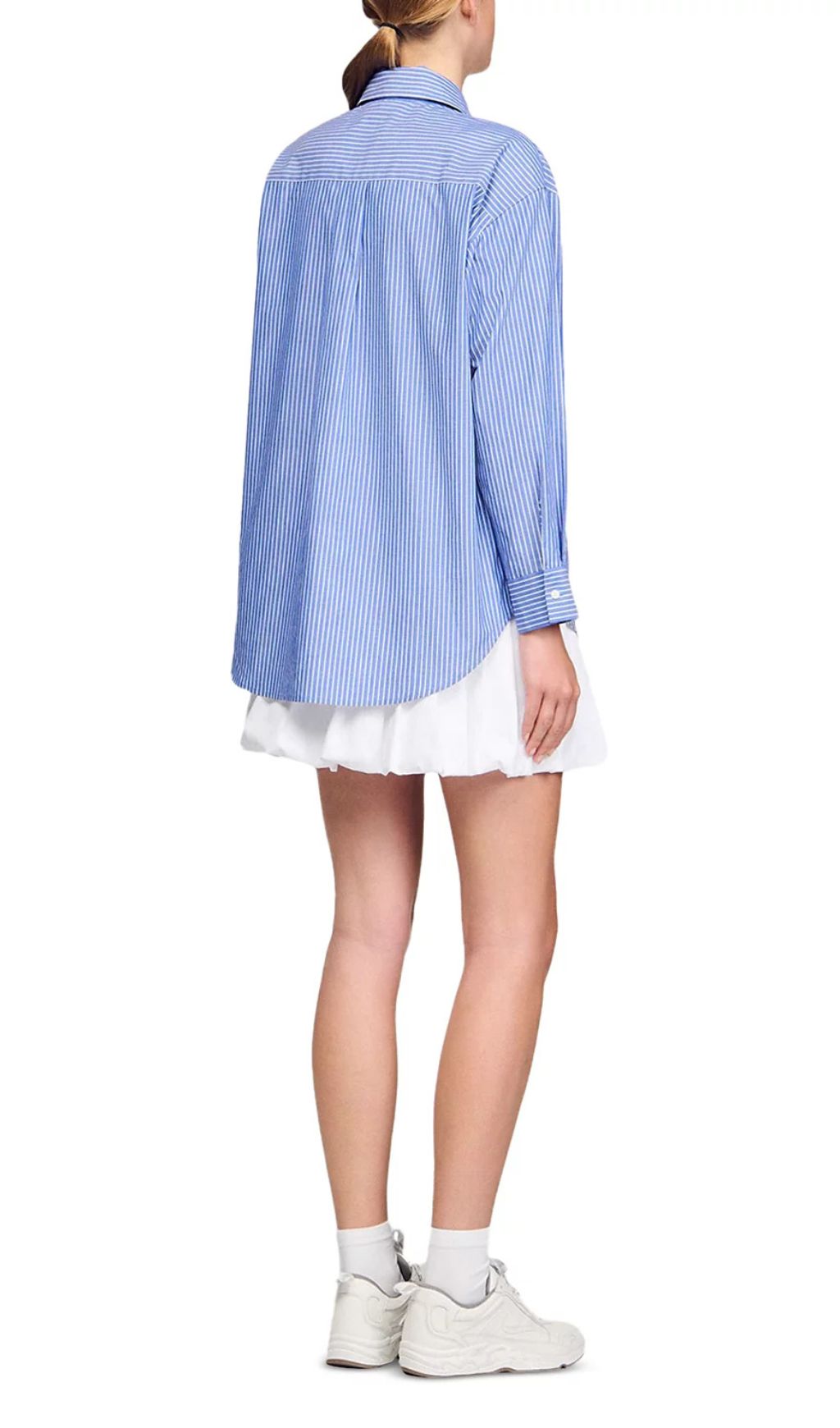 Fashionslee Women Oversized Bow Shirt