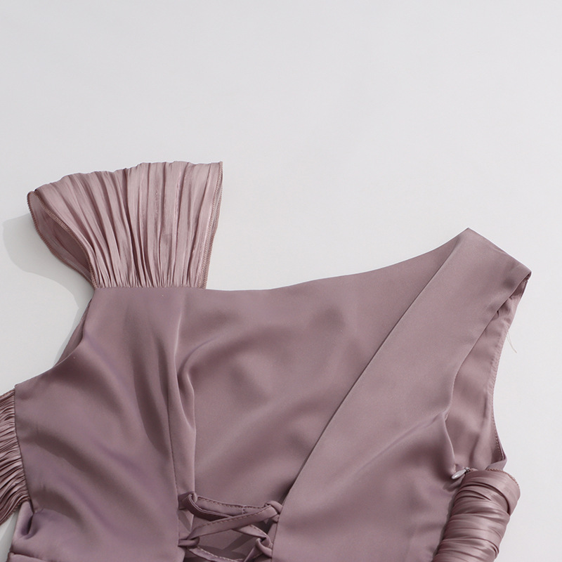 TRENDING PURPLE RUCHED MAXI DRESS - OWNCI TRENDING PURPLE RUCHED MAXI DRESS - OWNCI