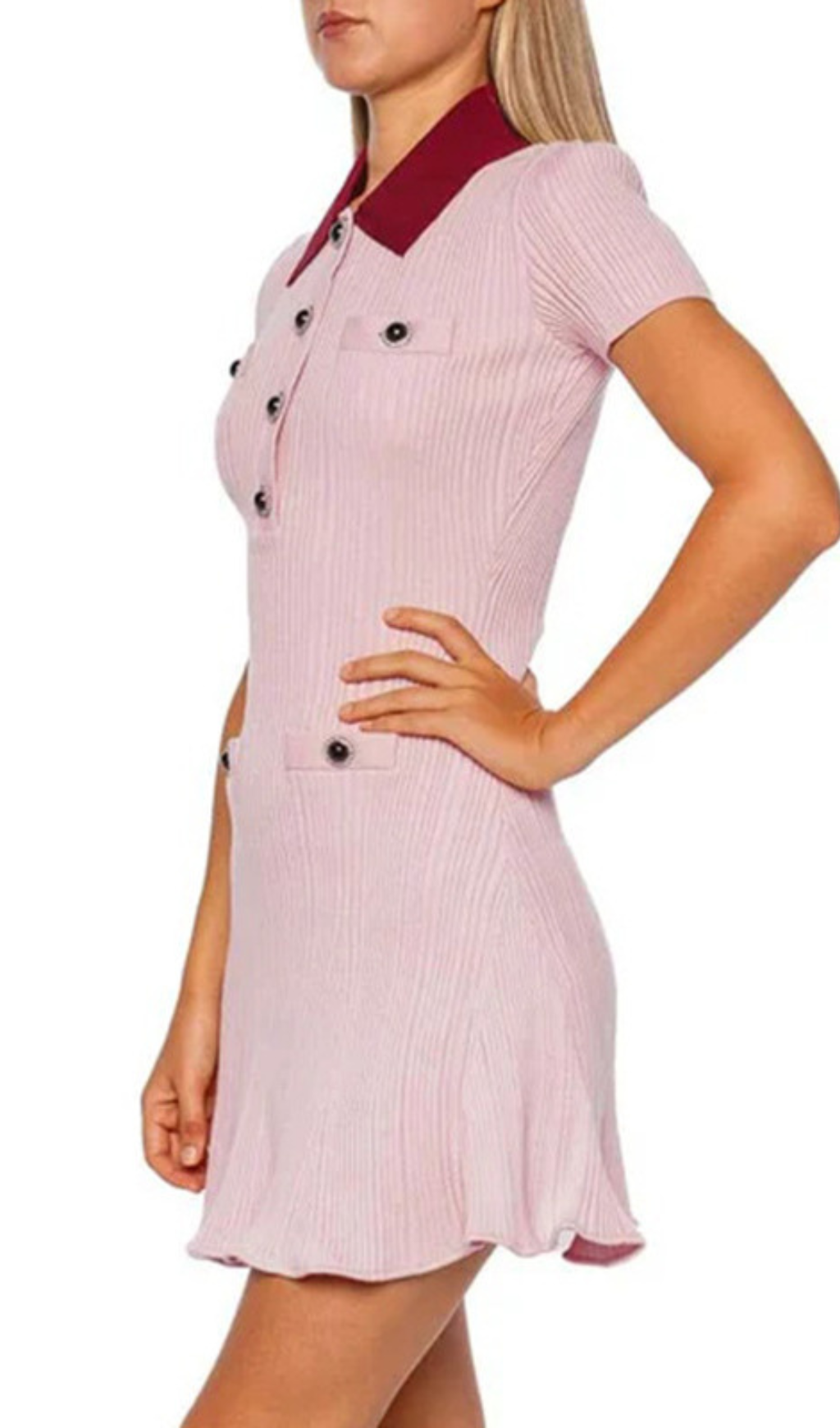 126e5a4f0bf1fc5be795671bf8f816aa.png Fashionslee Women Gracjan Pink Knit Mini Dress