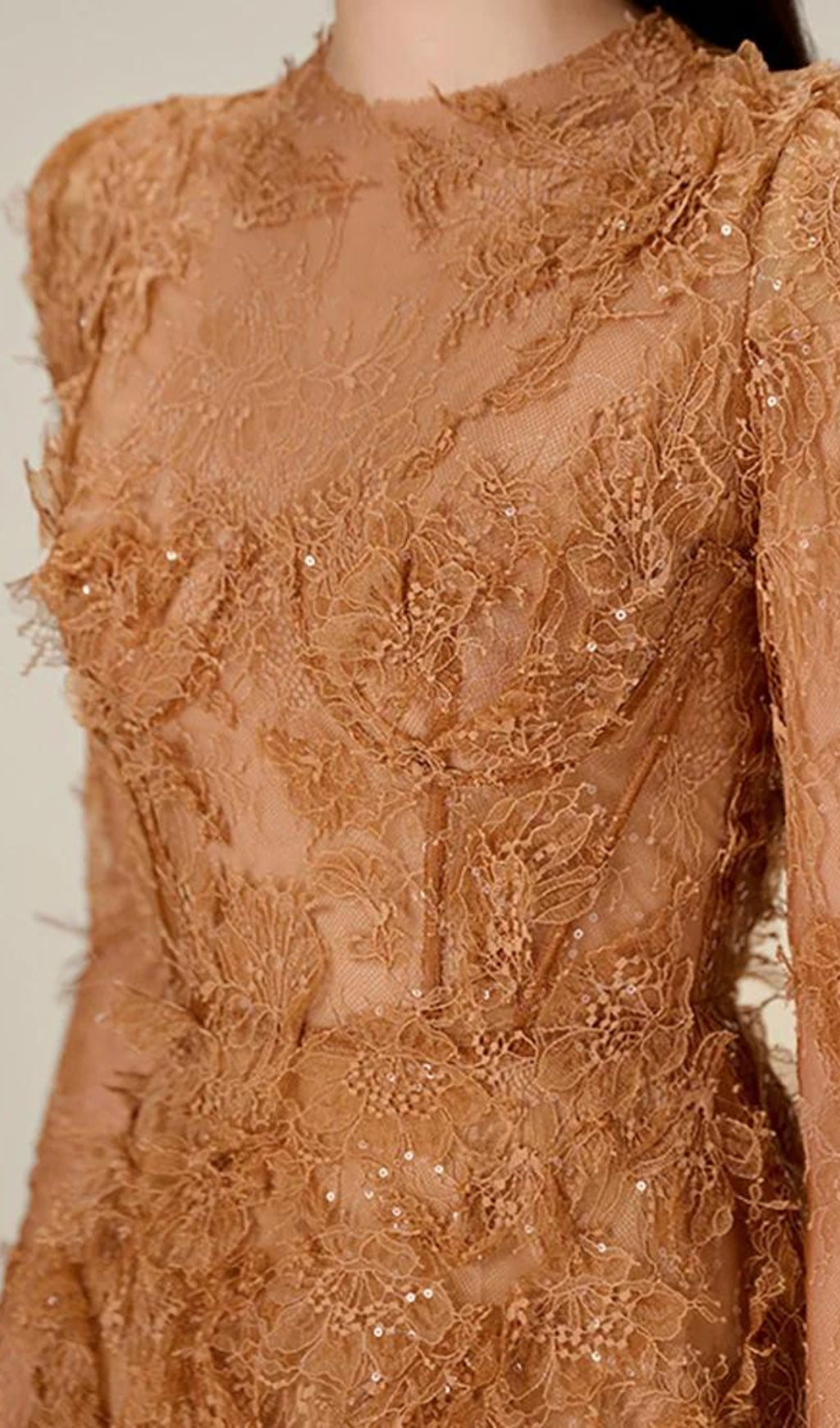 Fashionslee Women Adri Lace Embroidery Mini Dress