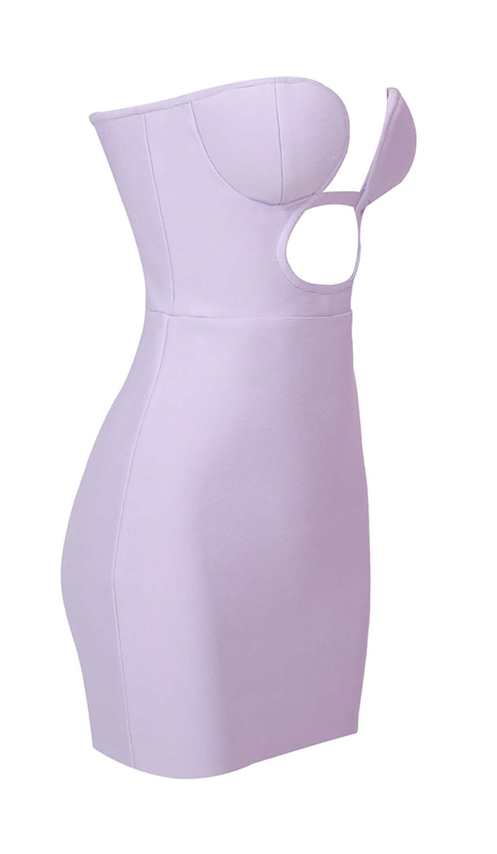 12c17dd46bdf421ff952247f5b50a49d.jpeg Fashionslee Women Bandeau Bandage Mini Dress In Lilac