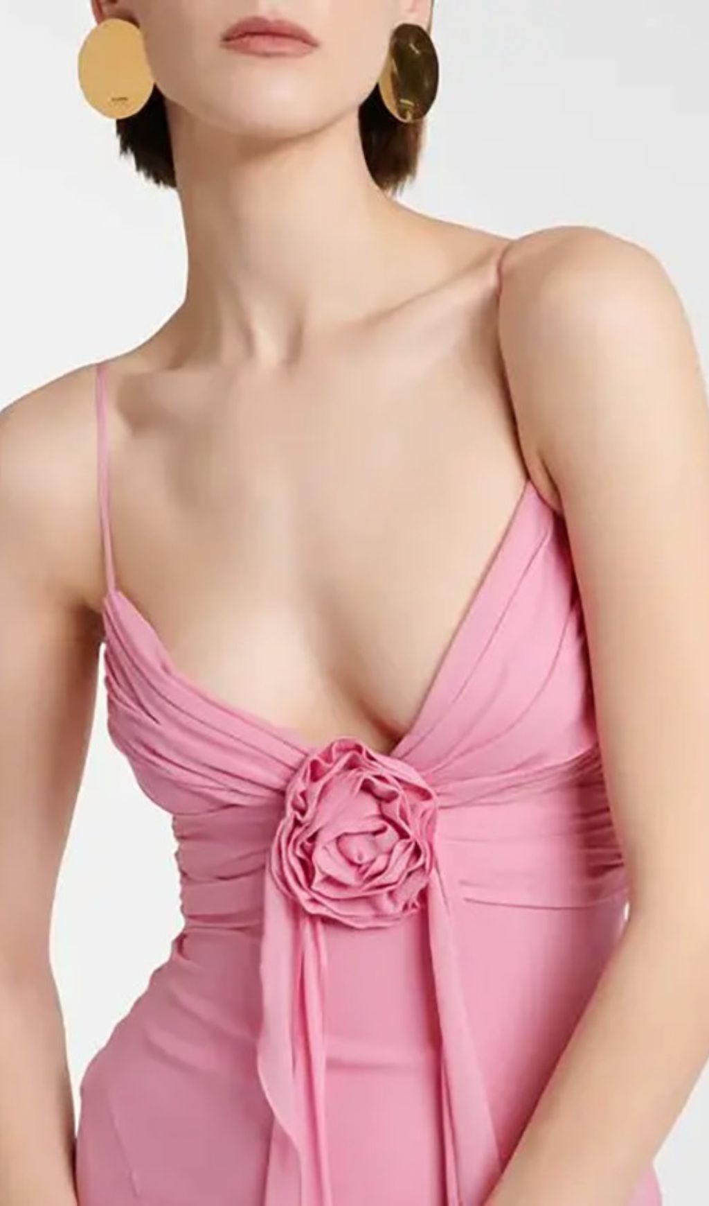 Fashionslee Women Frazier Pink Strappy Flower Maxi Dress