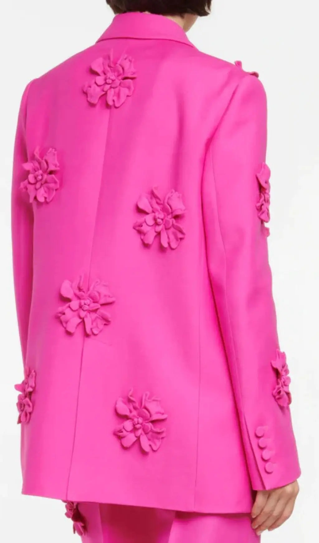 TRENDING PINK 3D FLORAL BLAZER SUIT - OWNCI TRENDING PINK 3D FLORAL BLAZER SUIT - OWNCI