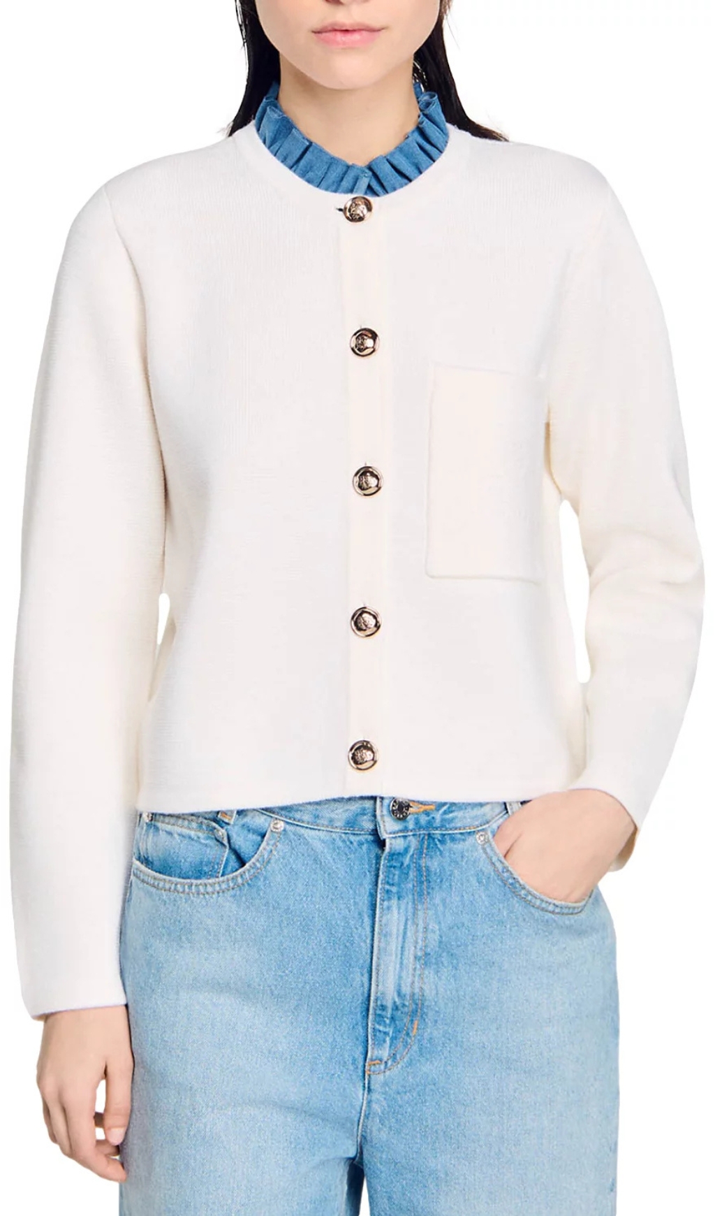 13ab5b5b5063ff0b1770536f796d9977.jpg Fashionslee Women Meunier White Cardigan