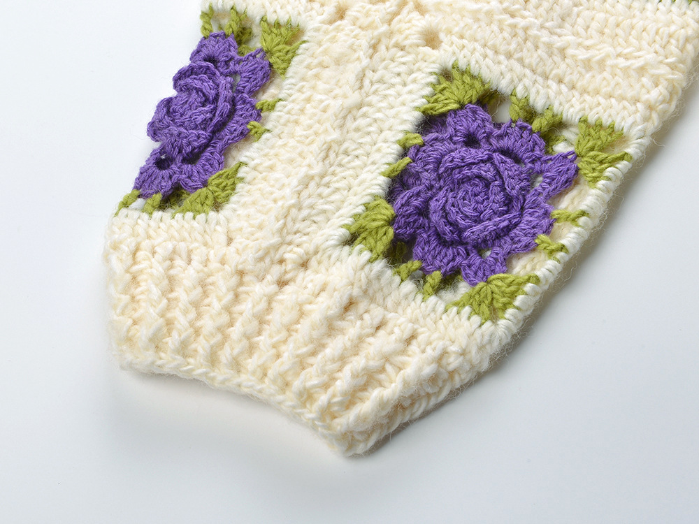VINTAGE FLOWER KNIT CARDIGAN – TRENDING - OWNCI VINTAGE FLOWER KNIT CARDIGAN – TRENDING - OWNCI