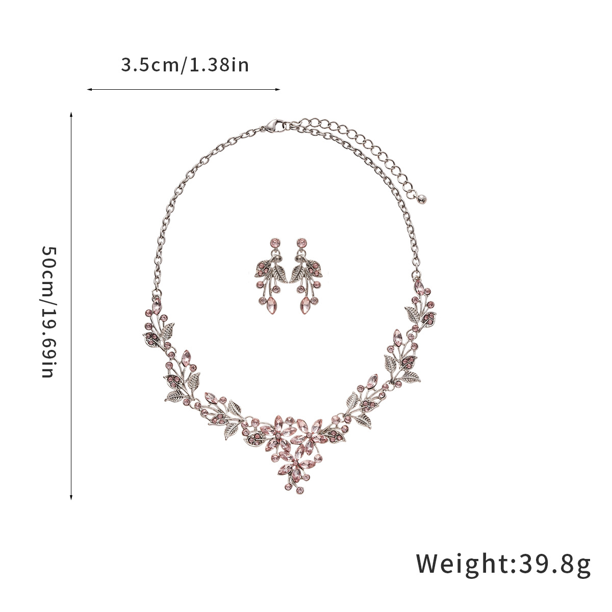 143306953cb307274a06f19cd95ada0d.jpg Fashionslee Women Juelz Flower Leaf Necklace & Earrings