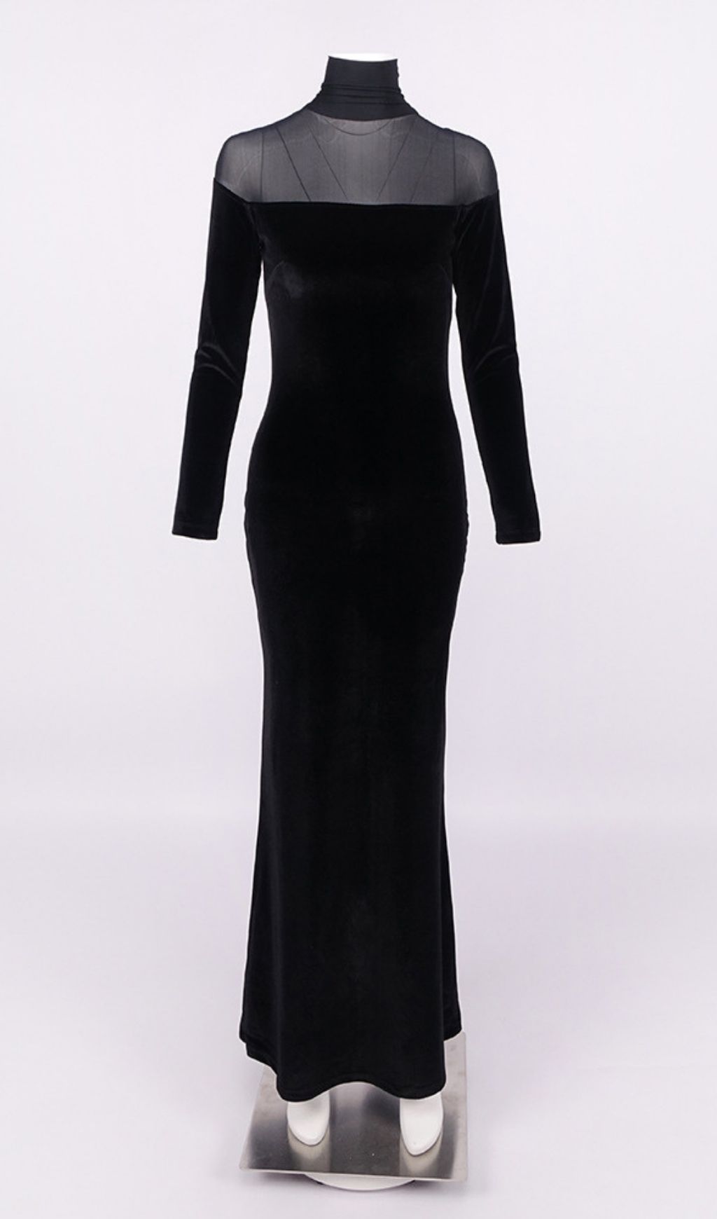 VINTAGE BLACK MAXI DRESS AESTHETIC - OWNCI