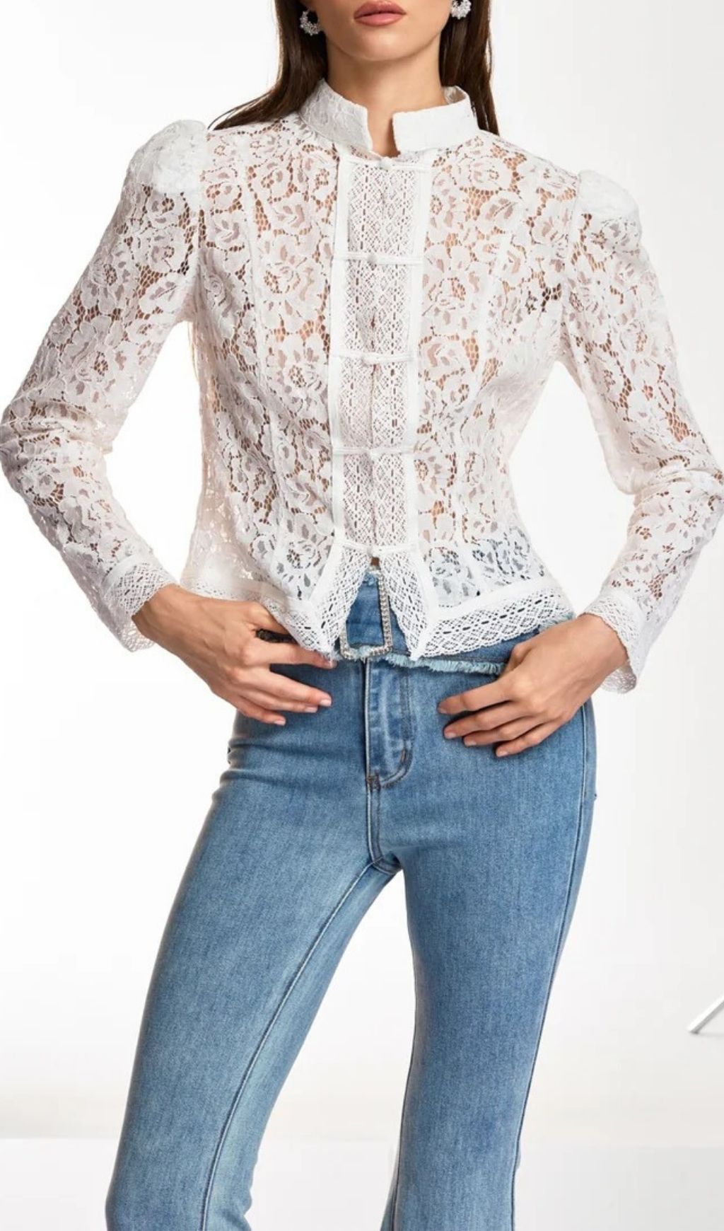 149cbca4a15d3037720022084dd69bfb.jpg Fashionslee Women Danesha Long Sleeve Lace Top