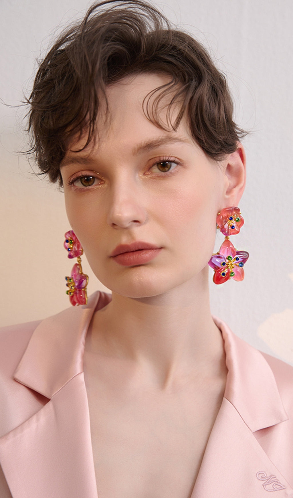 Fashionslee Women Alpha Colorful Petal Alec Earrings