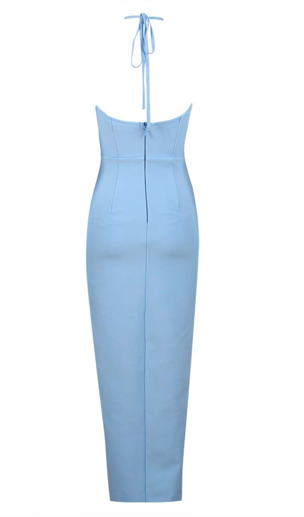 14e3306e18514e5a2f106cd99ac8ebc1.jpeg Fashionslee Women Ruffle Flower-Embellished Midi Dress In Blue