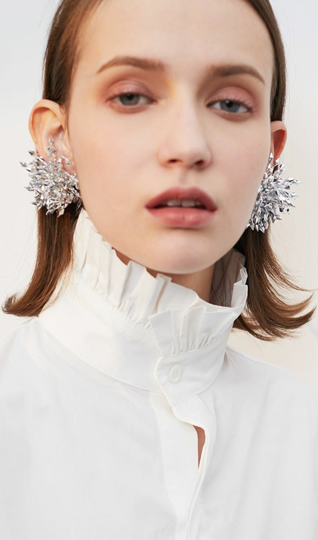 Fashionslee Women Arash Silver Flower Alloy Earrings