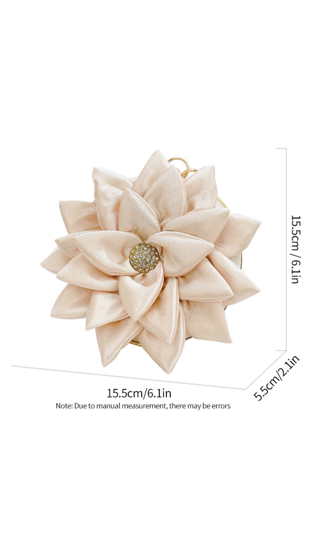 158ae0247457214059c9ff5800912821.jpeg Fashionslee Women Angelica Flower & Rhinestone Decor Clutch