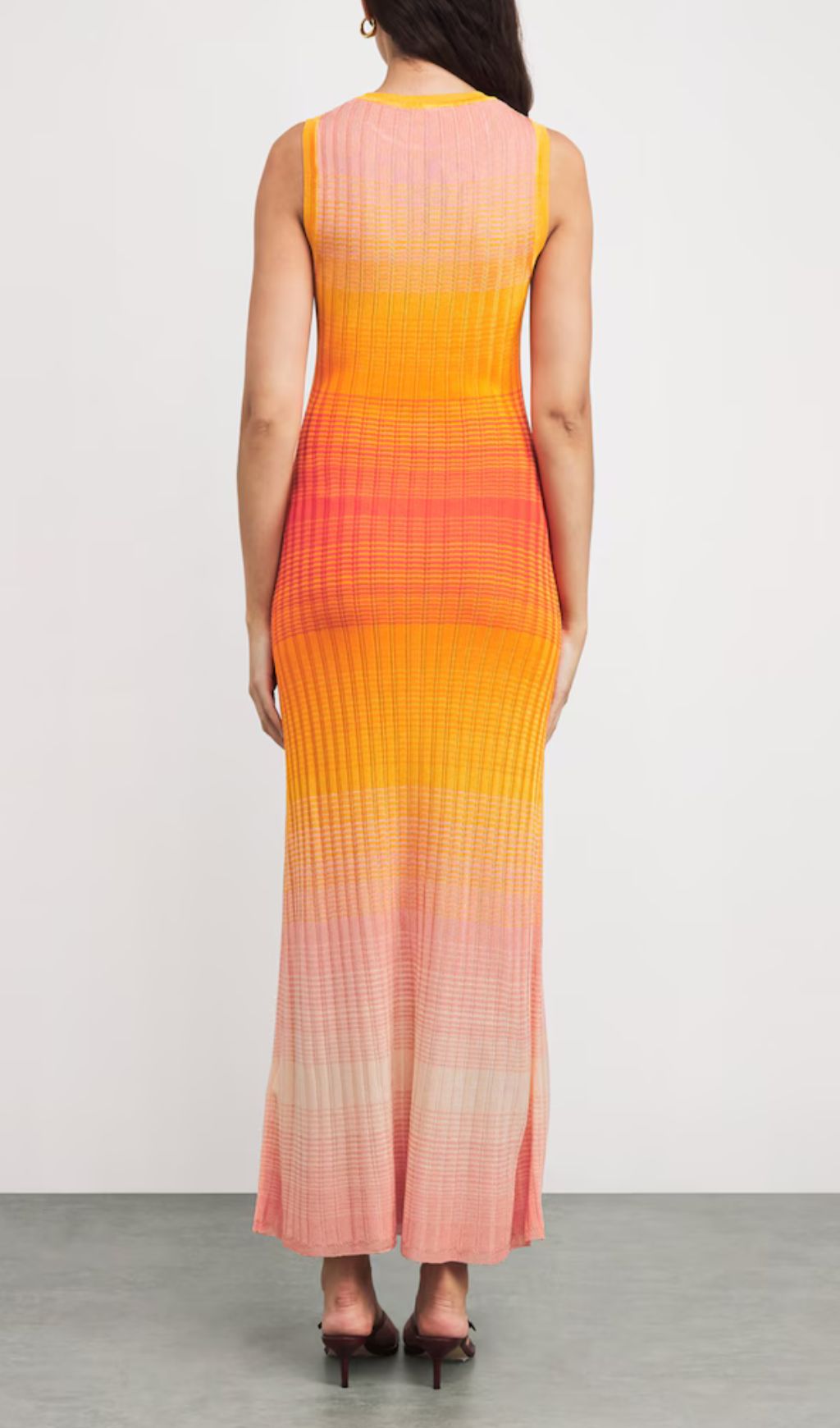 Fashionslee Women Tie-Dye Knitted Maxi Dress