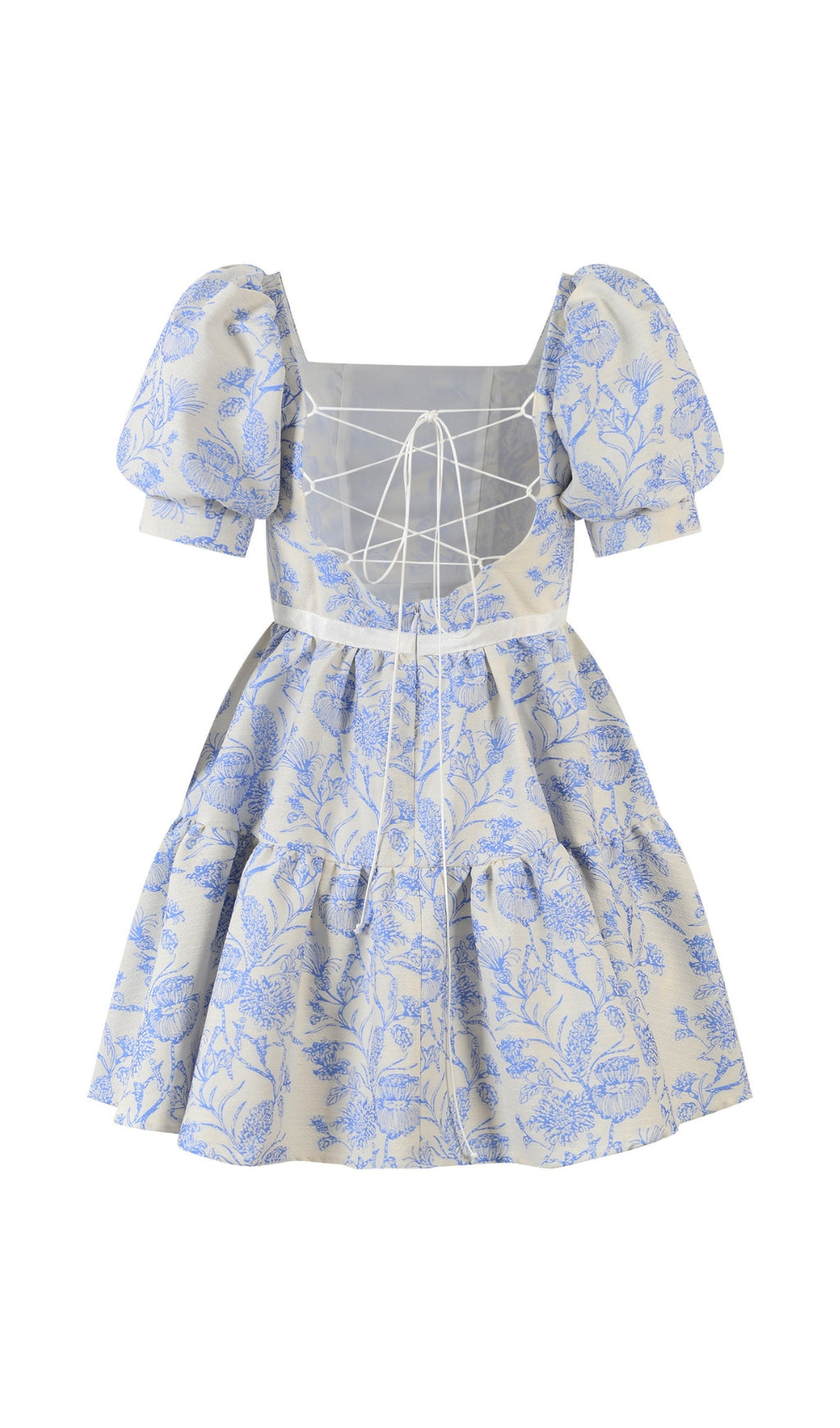 15f9e083ffd8649e36fb9b18432eb6f4.jpeg Fashionslee Women French Puff Sleeve Printed Mini Dress