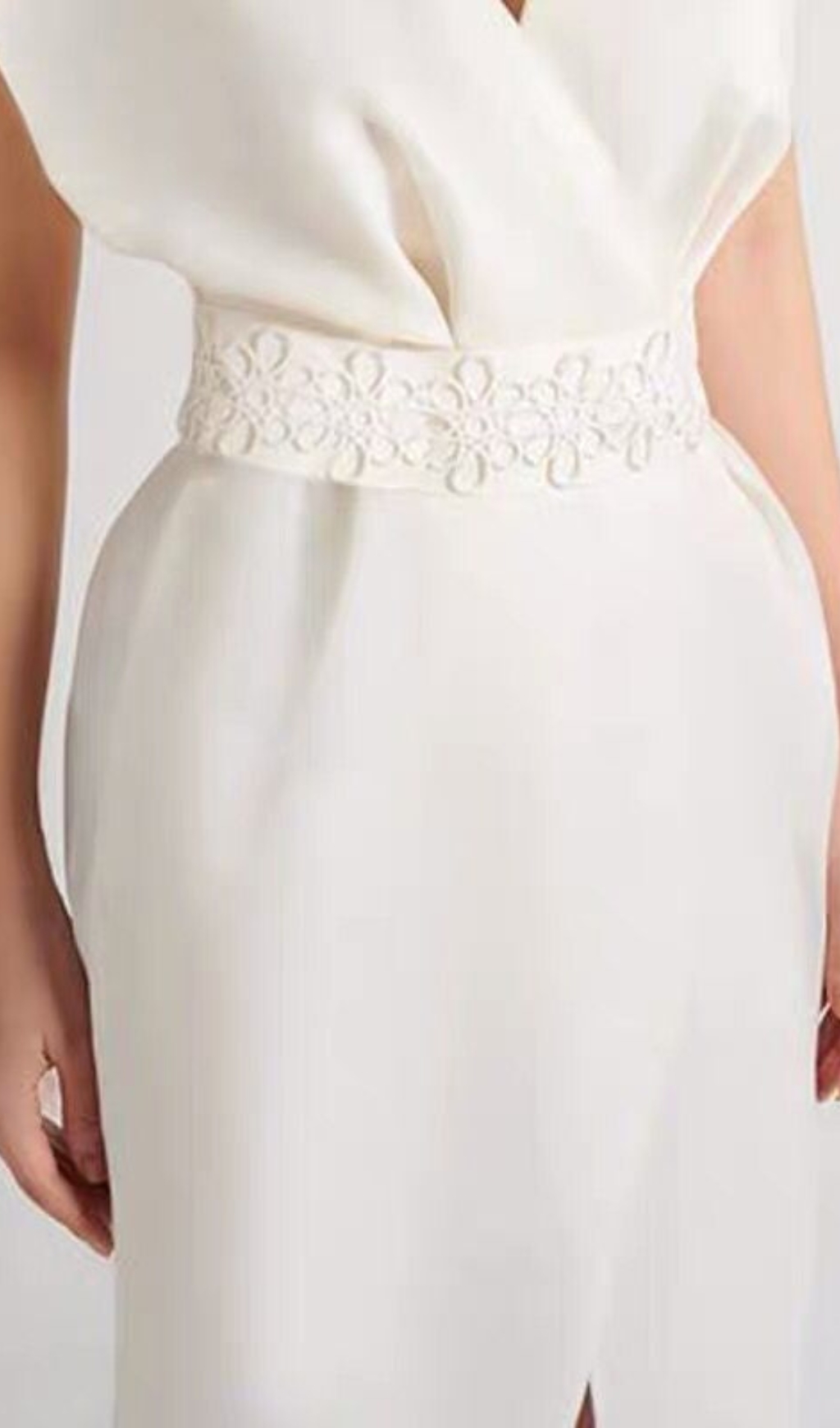 160062e31fa293b194654f2c6071dfed.jpg Fashionslee Women Bogda White V-Neck Midi Dress