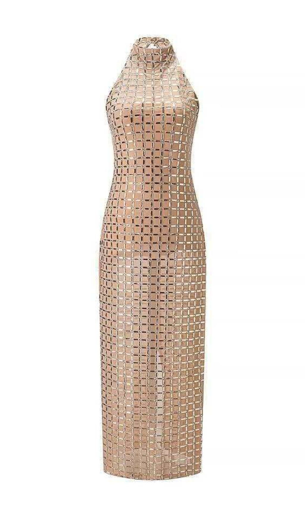 VIRAL KARINA HALTER CRYSTAL MAXI DRESS - OWNCI VIRAL KARINA HALTER CRYSTAL MAXI DRESS - OWNCI
