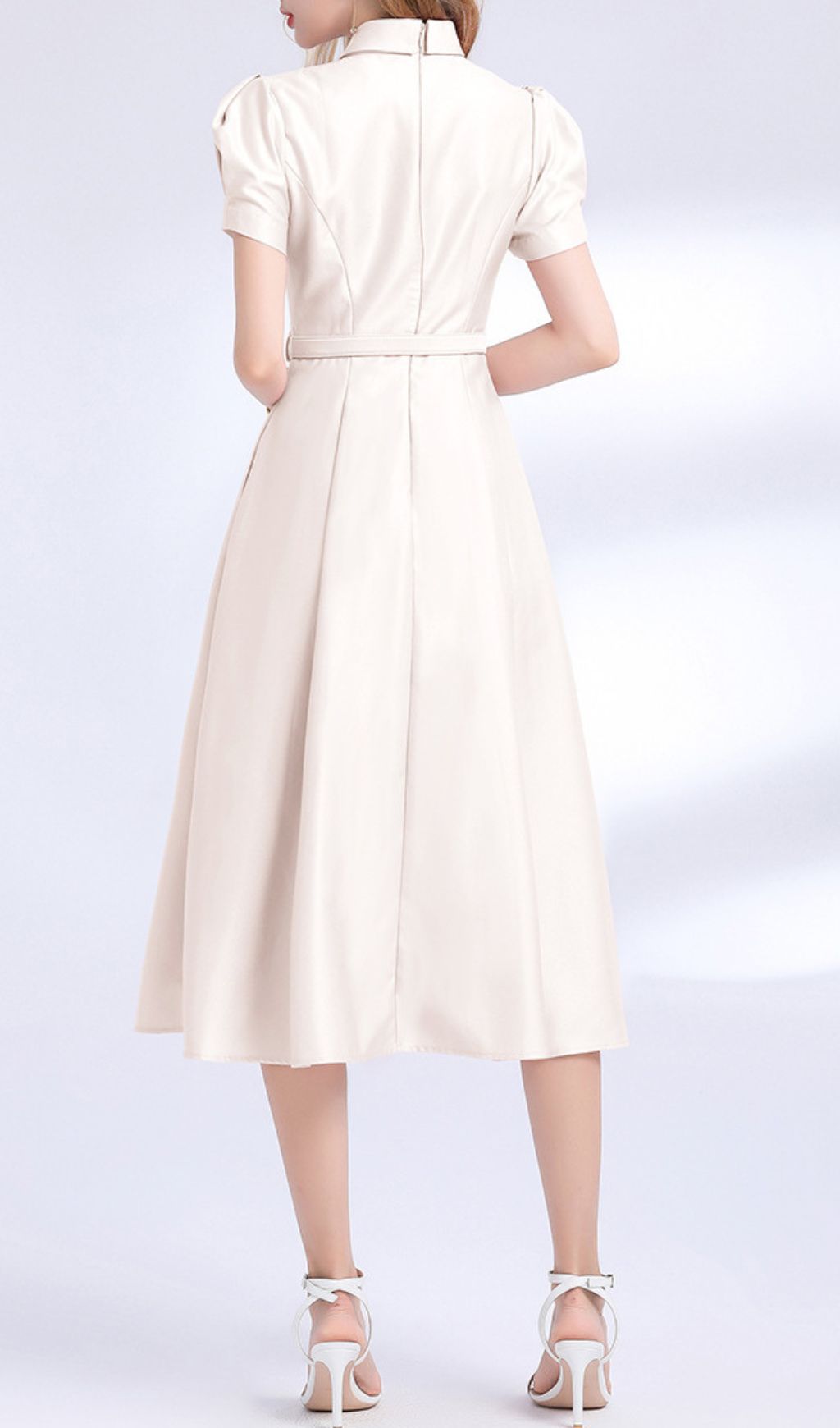 Fashionslee Women Funa Bow Tie Midi Dress