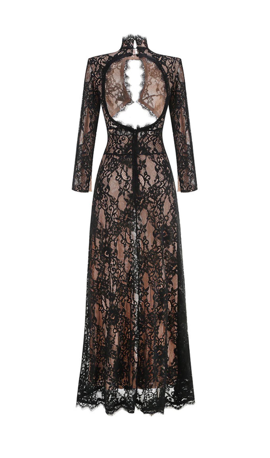 16783b7061f25c02a2666f4d117e1821.jpg Fashionslee Women Faizah Lace Long Sleeve Maxi Dress