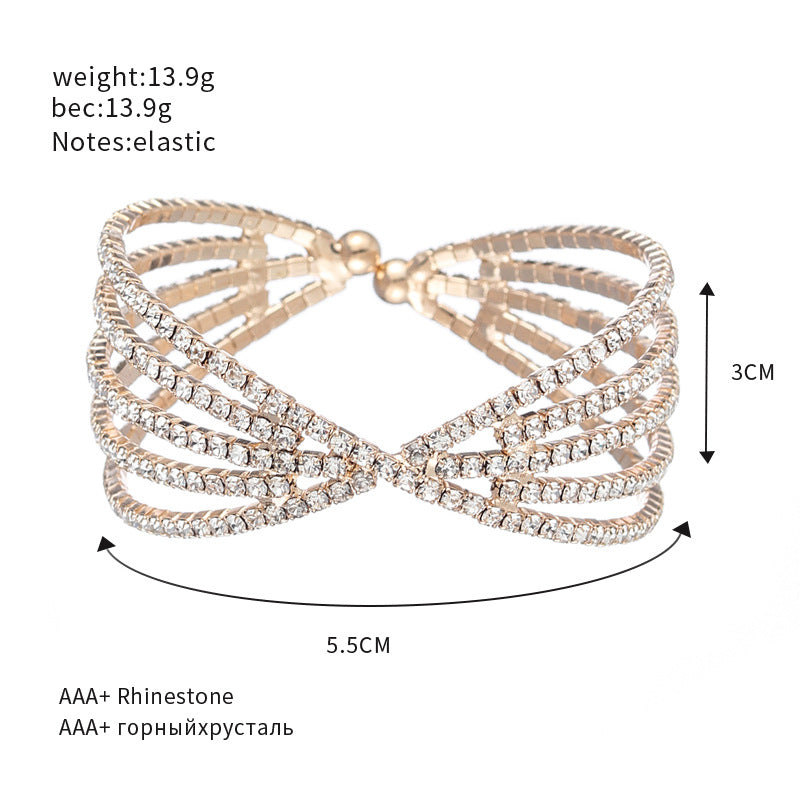 168bc1e002c63d74dad251d2256e3c22.jpeg Fashionslee Women Silver Diamante Cuff Bracelet