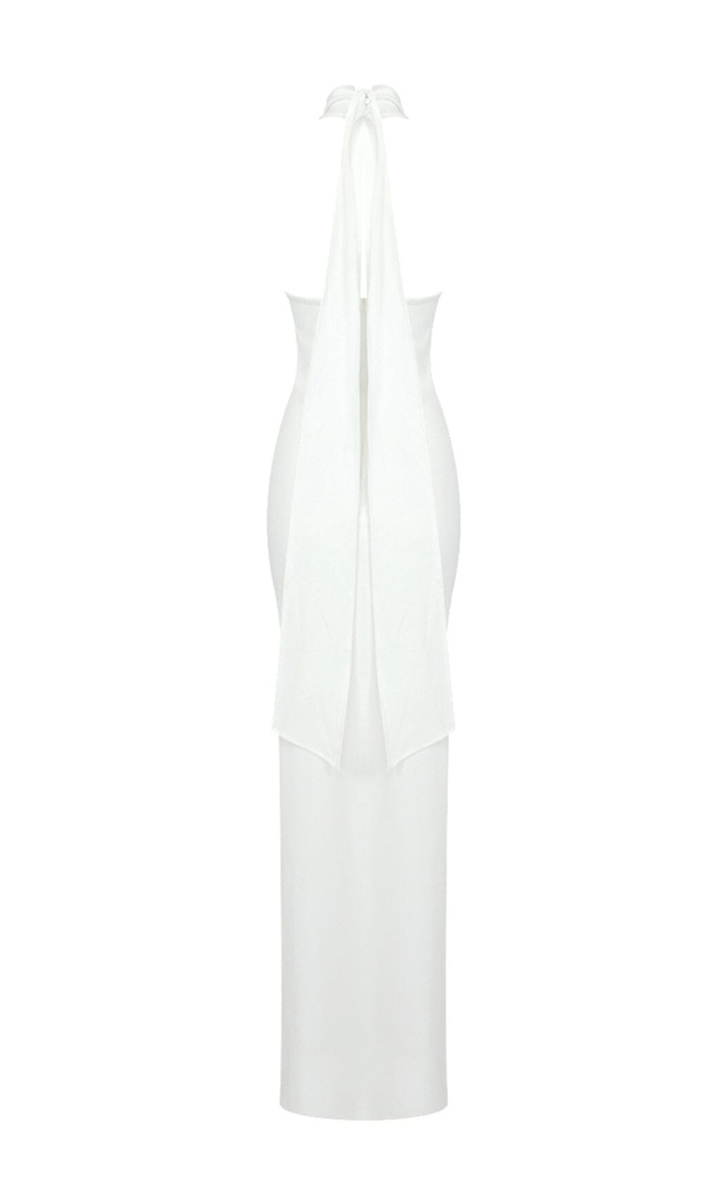 169906ad68a00a5b602ee98a45deb7c3.jpeg Fashionslee Women Aleena White Maxi Flower Dress With Opening