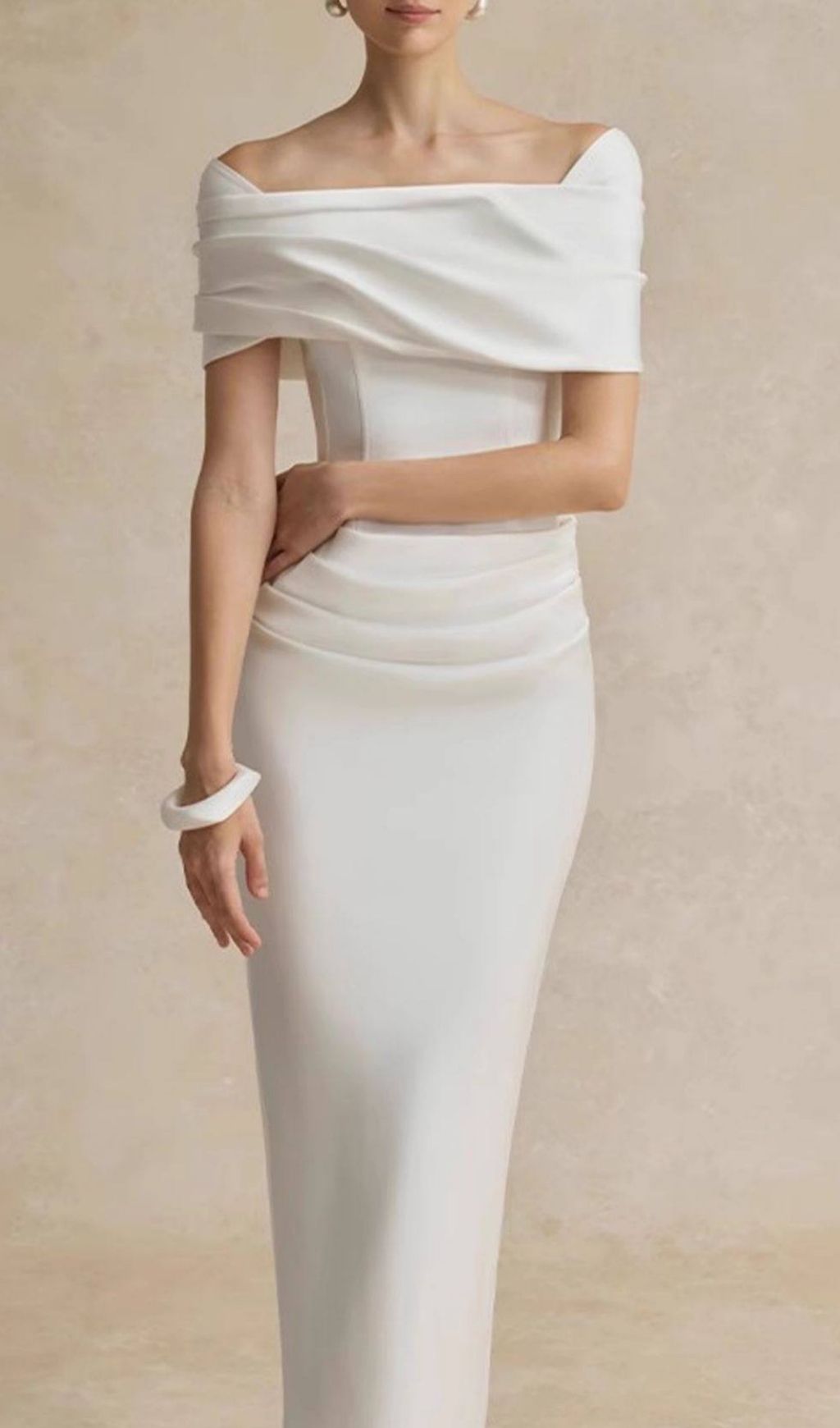 16a11d24a811c98703e4794236e574ce.jpg Fashionslee Women Kamar White Off-Shoulder Midi Dress